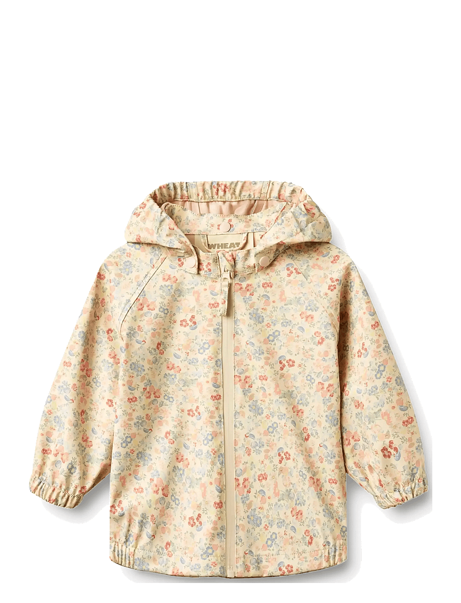Wheat - Rainwear Chardy Jacket - regnjakkar - flowers and seashells - 0