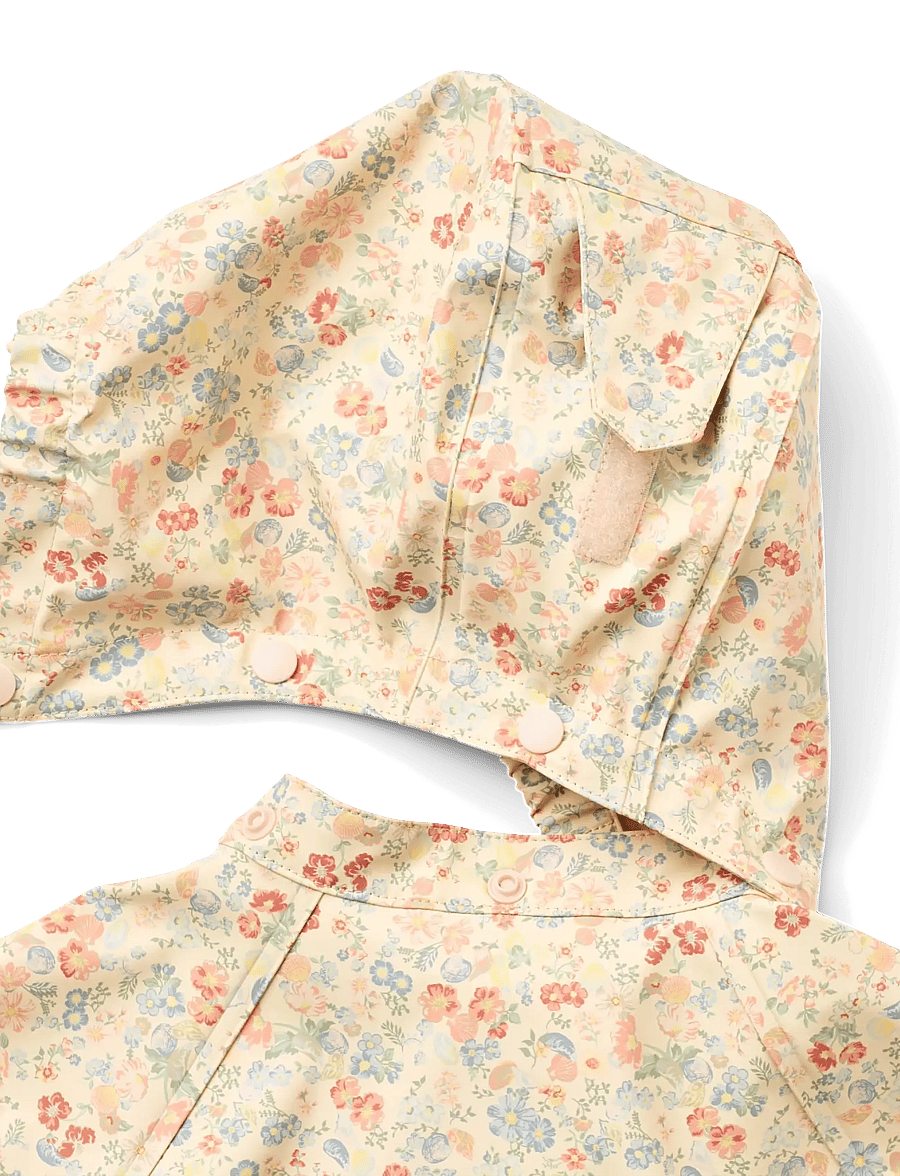 Wheat - Rainwear Chardy Jacket - regnjakkar - flowers and seashells - 2