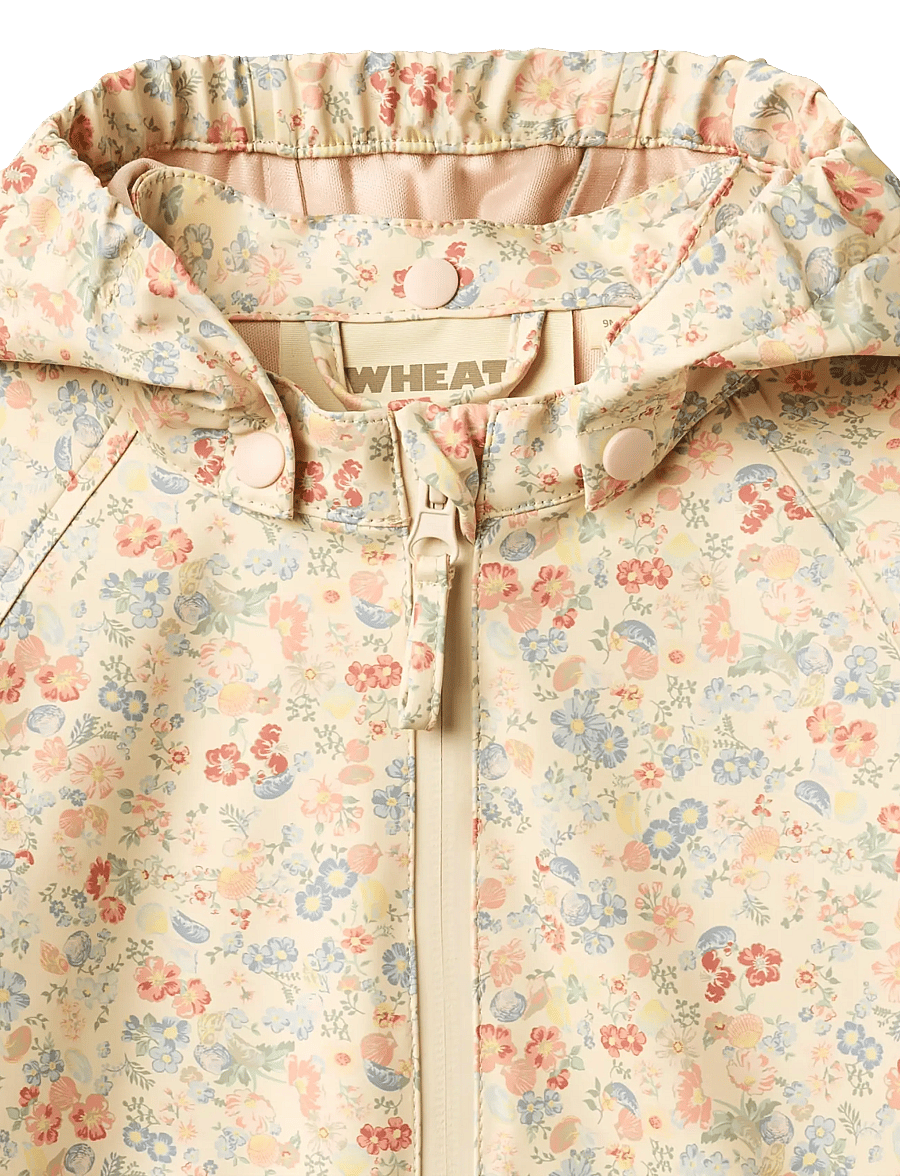 Wheat - Rainwear Chardy Jacket - regnjakkar - flowers and seashells - 3