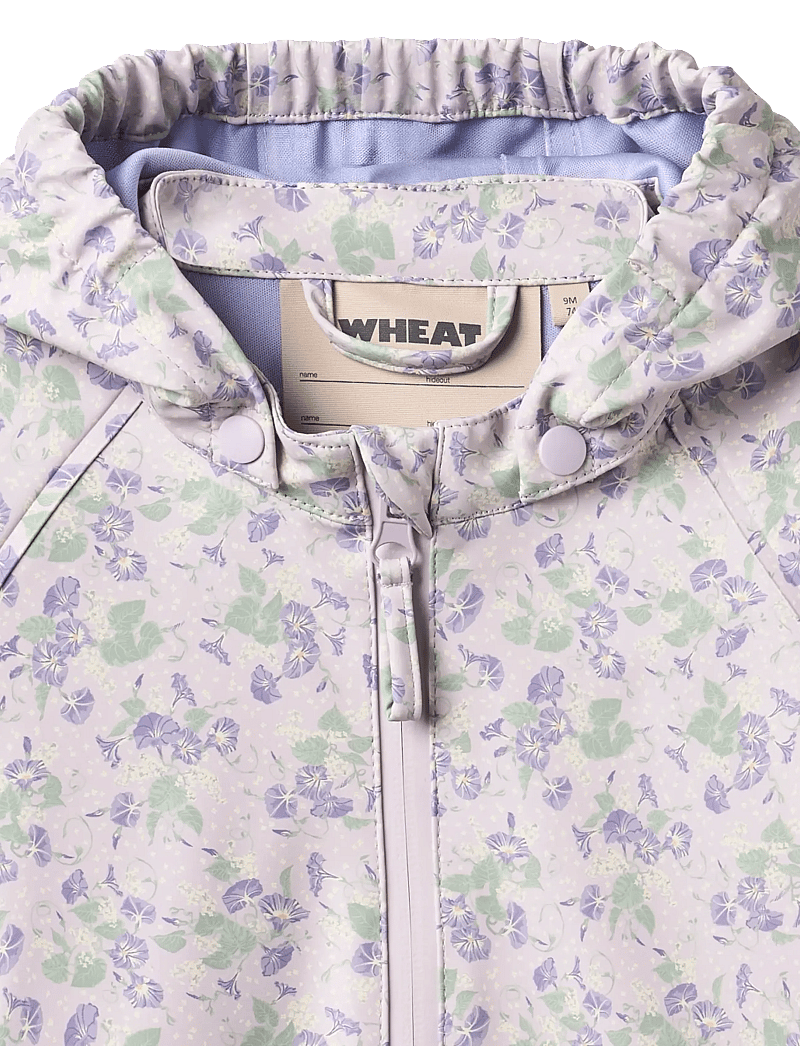 Wheat - Rainwear Chardy Jacket - vihmajoped - lilac petunias - 2