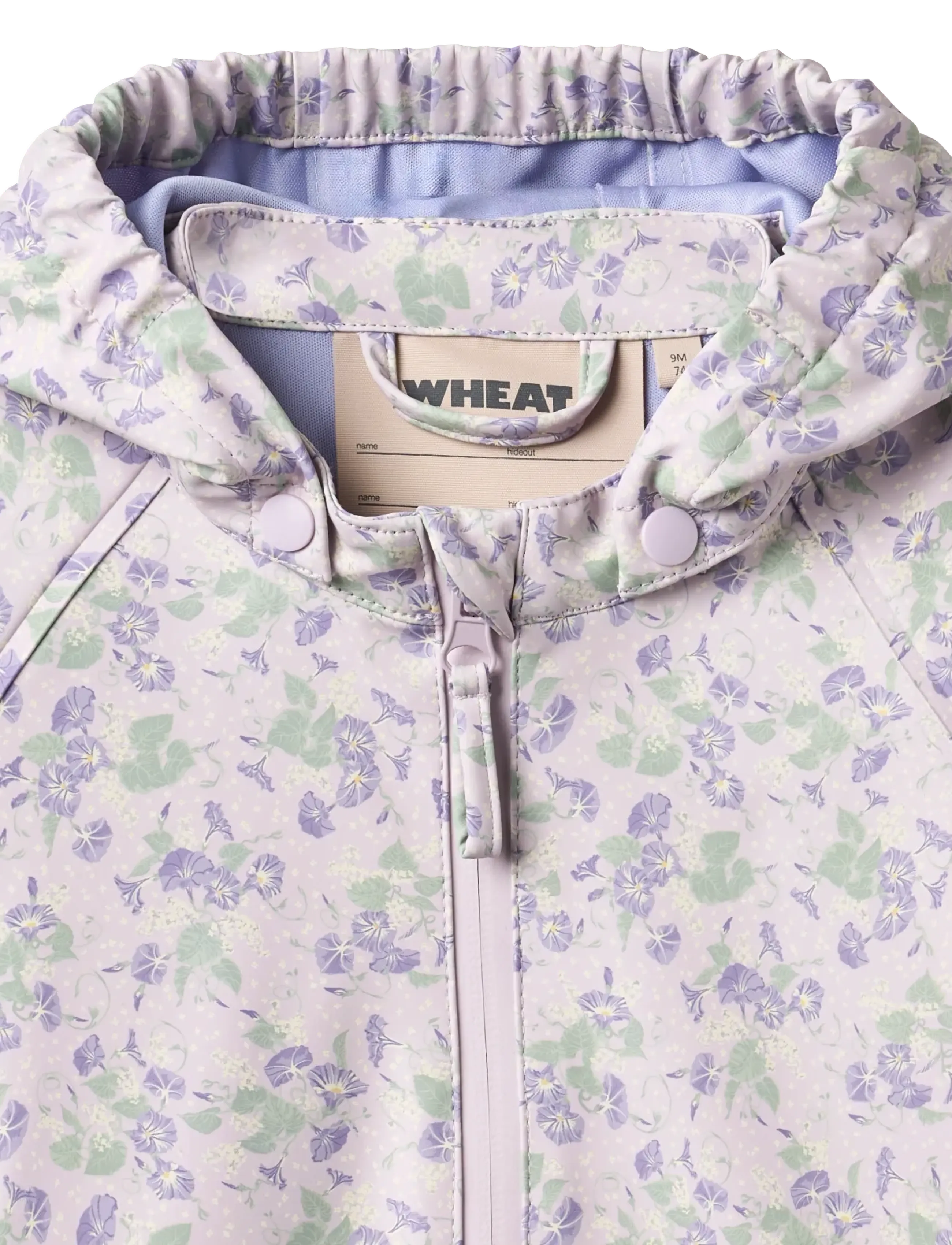 Wheat - Rainwear Chardy Jacket - vihmajoped - lilac petunias - 2