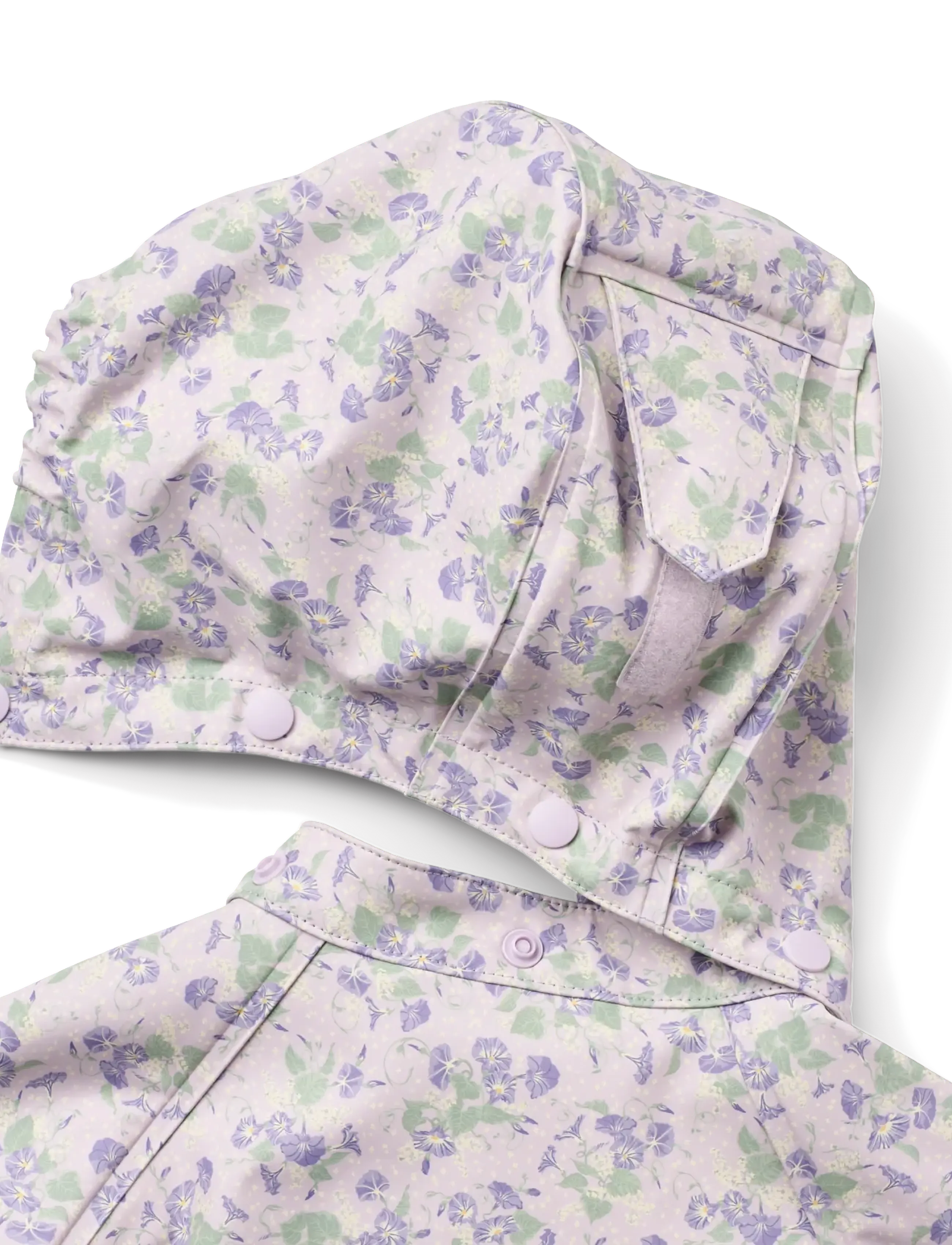 Wheat - Rainwear Chardy Jacket - vihmajoped - lilac petunias - 3