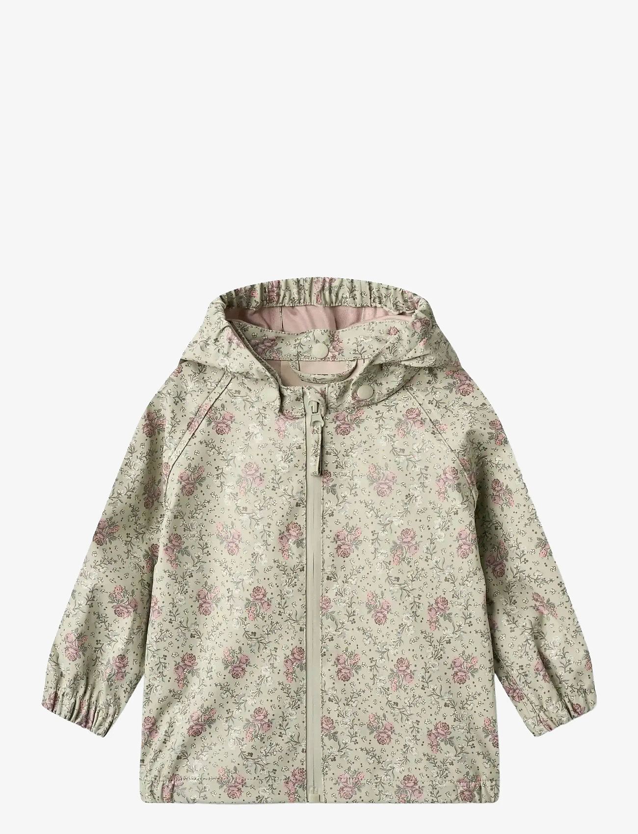 Wheat - Rainwear Chardy Jacket - vihmajoped - slightly green flowers - 0