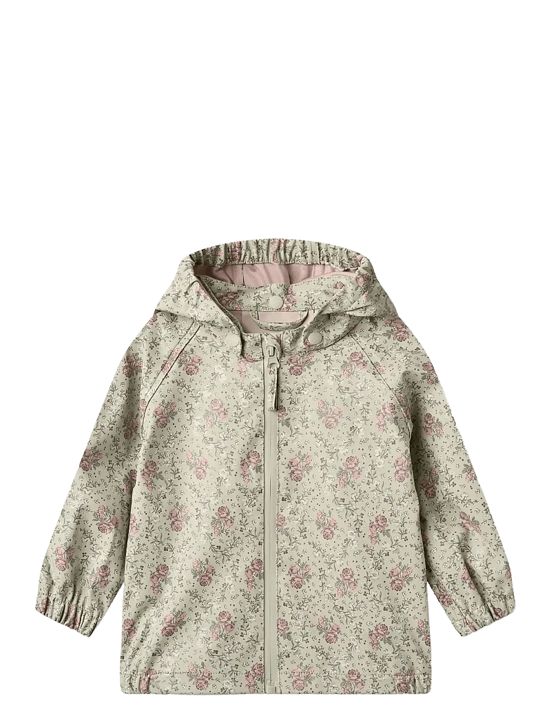 Wheat - Rainwear Chardy Jacket - vihmajoped - slightly green flowers - 0