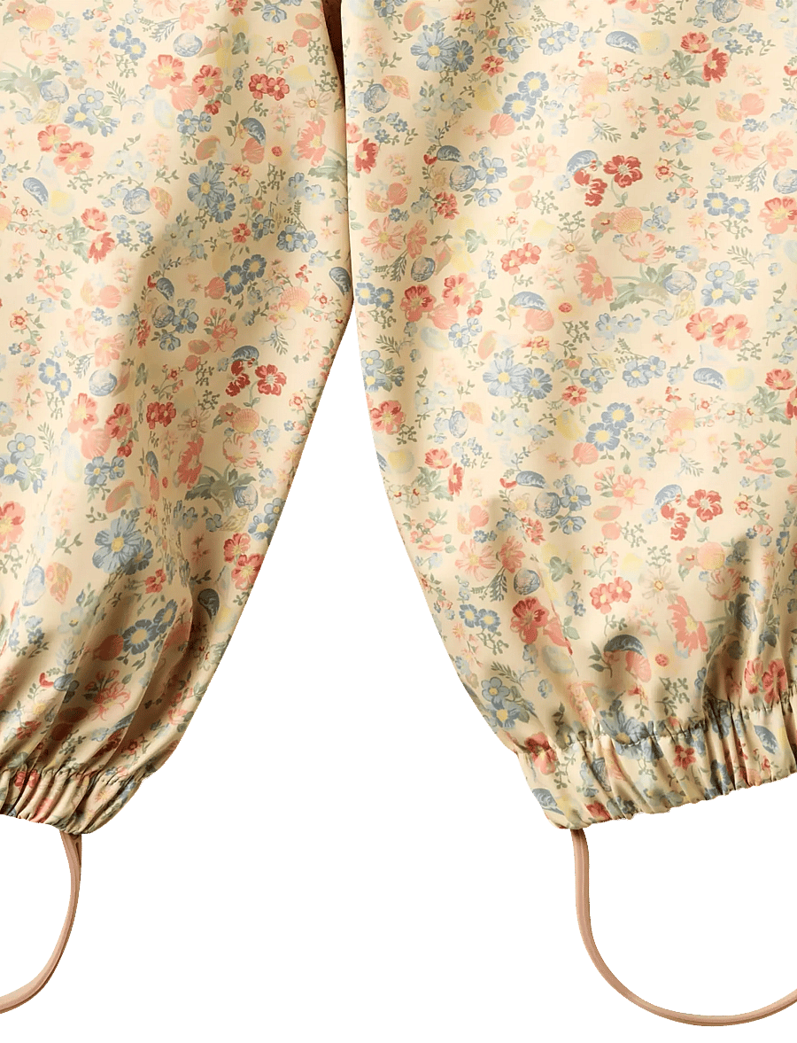 Wheat - Rainwear Charlo Overalls - regnbyxor - flowers and seashells - 2