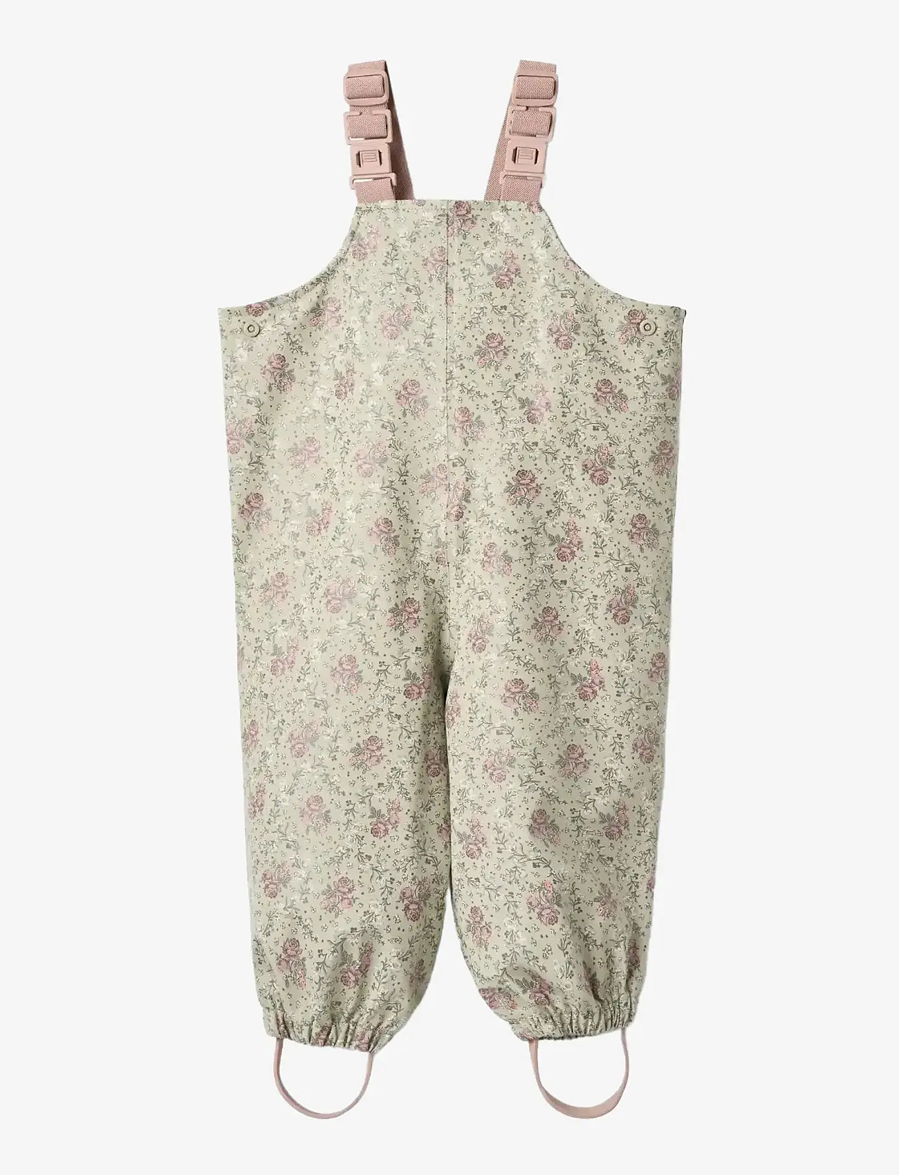 Wheat - Rainwear Charlo Overall - vihmapüksid - slightly green flowers - 0