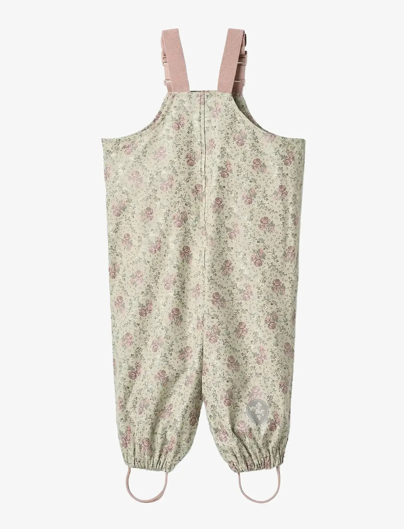 Wheat - Rainwear Charlo Overall - vihmapüksid - slightly green flowers - 1