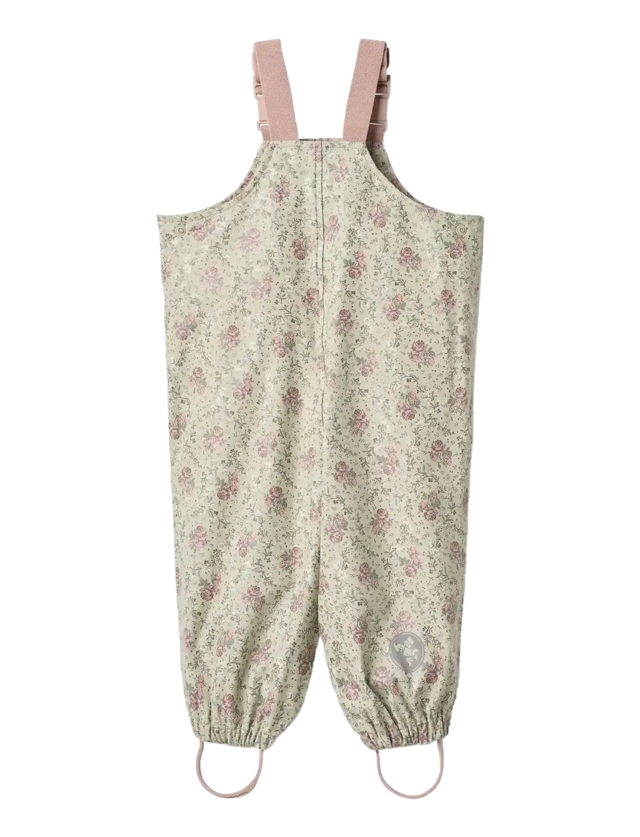 Wheat - Rainwear Charlo Overalls - bukser - slightly green flowers - 1