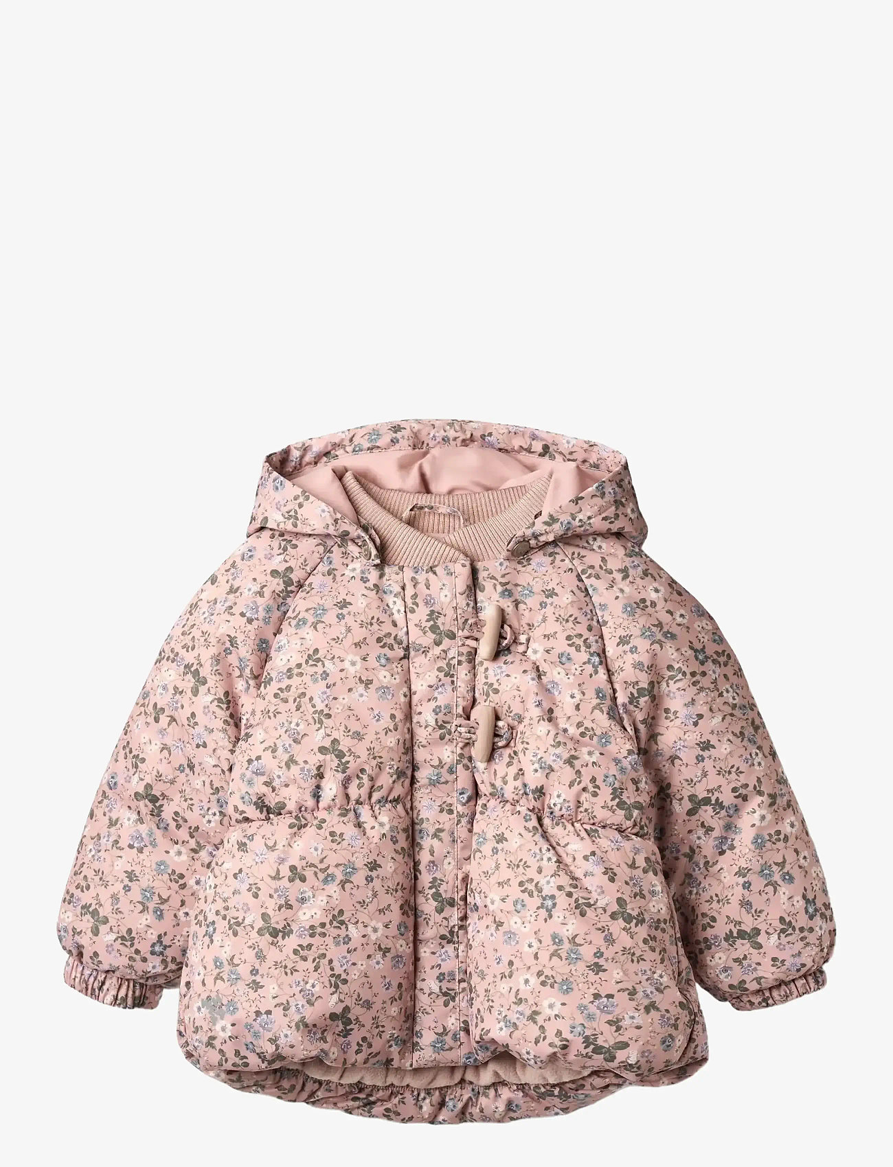 Wheat - Puffer Jacket Olga - daunen- und steppjacken - rose powder flowers - 0