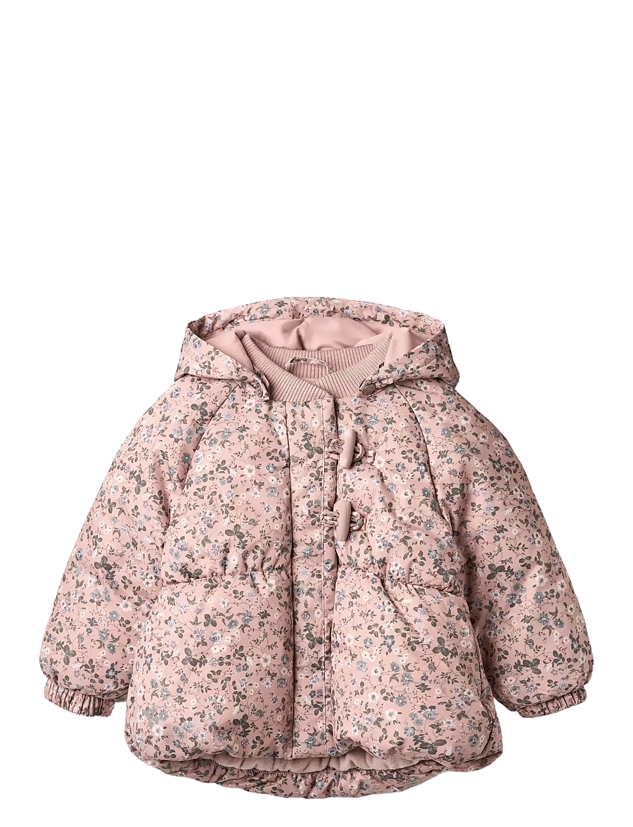 Wheat - Puffer Jacket Olga - veste d'hiver - rose powder flowers - 0