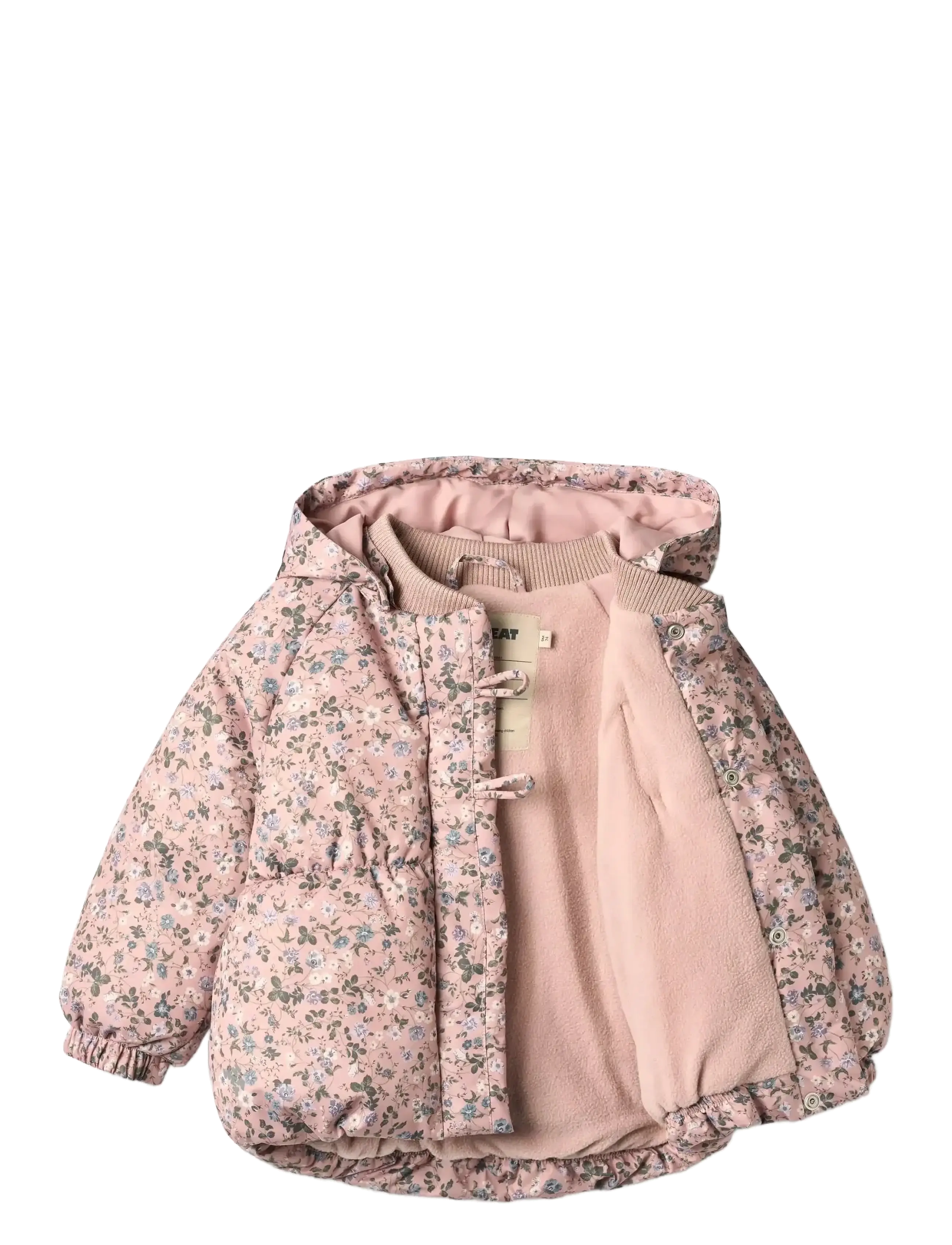 Wheat - Puffer Jacket Olga - daunen- und steppjacken - rose powder flowers - 2