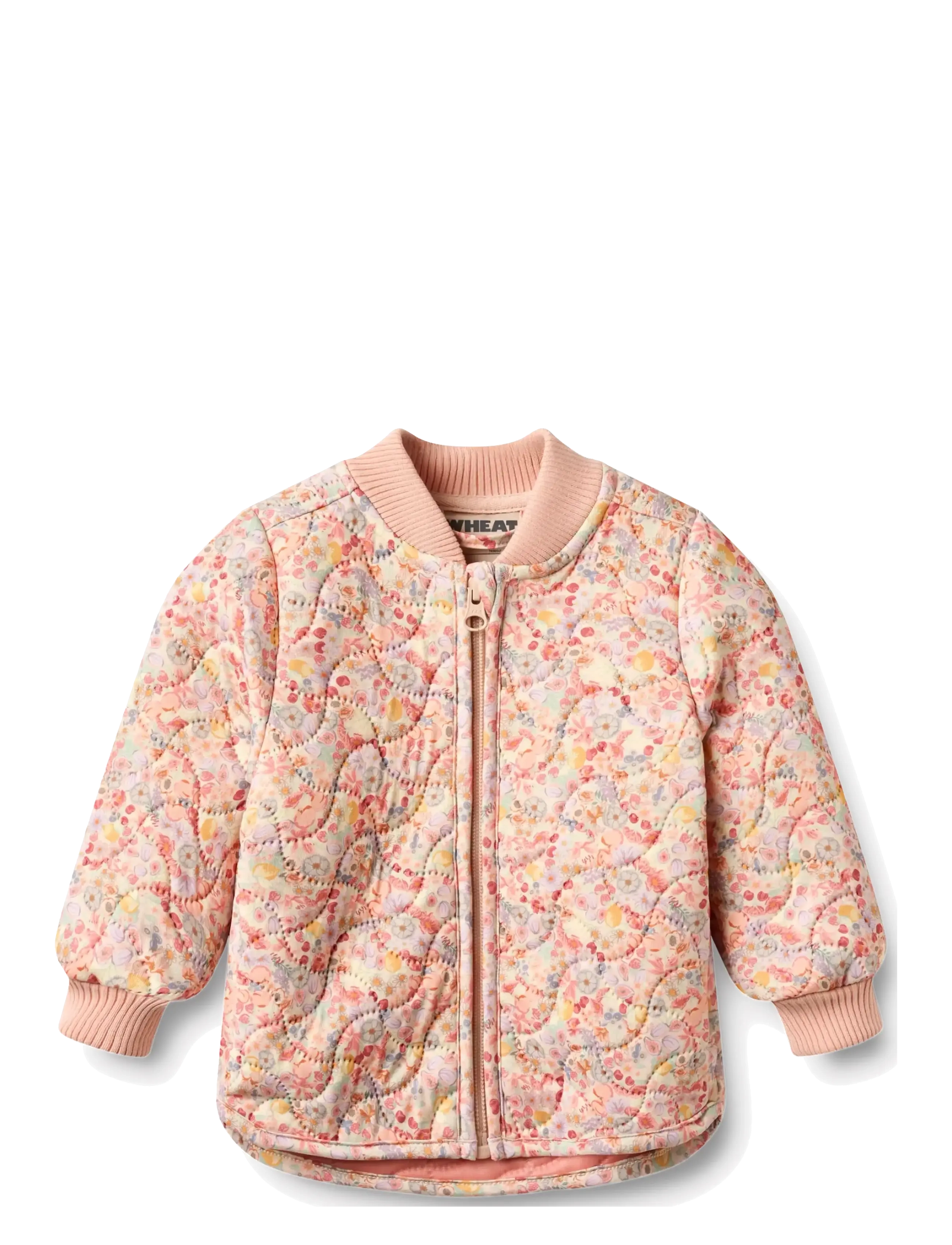 Wheat Thermo Jacket Loui - Termokläder - FRUITS AND FLOWERS / pink/rose