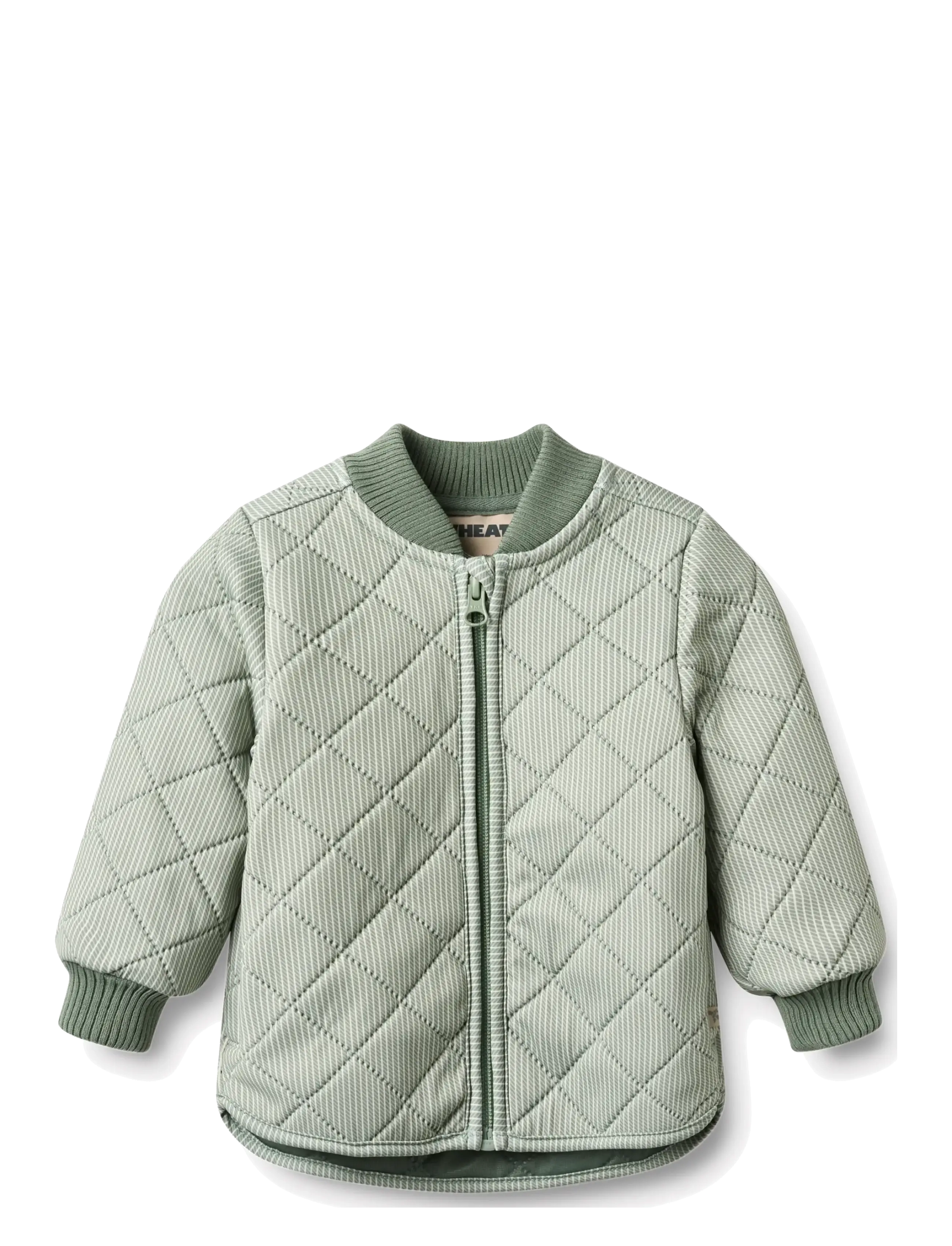 Wheat Thermo Jacket Loui - Termokläder - GREEN STRIPE / green