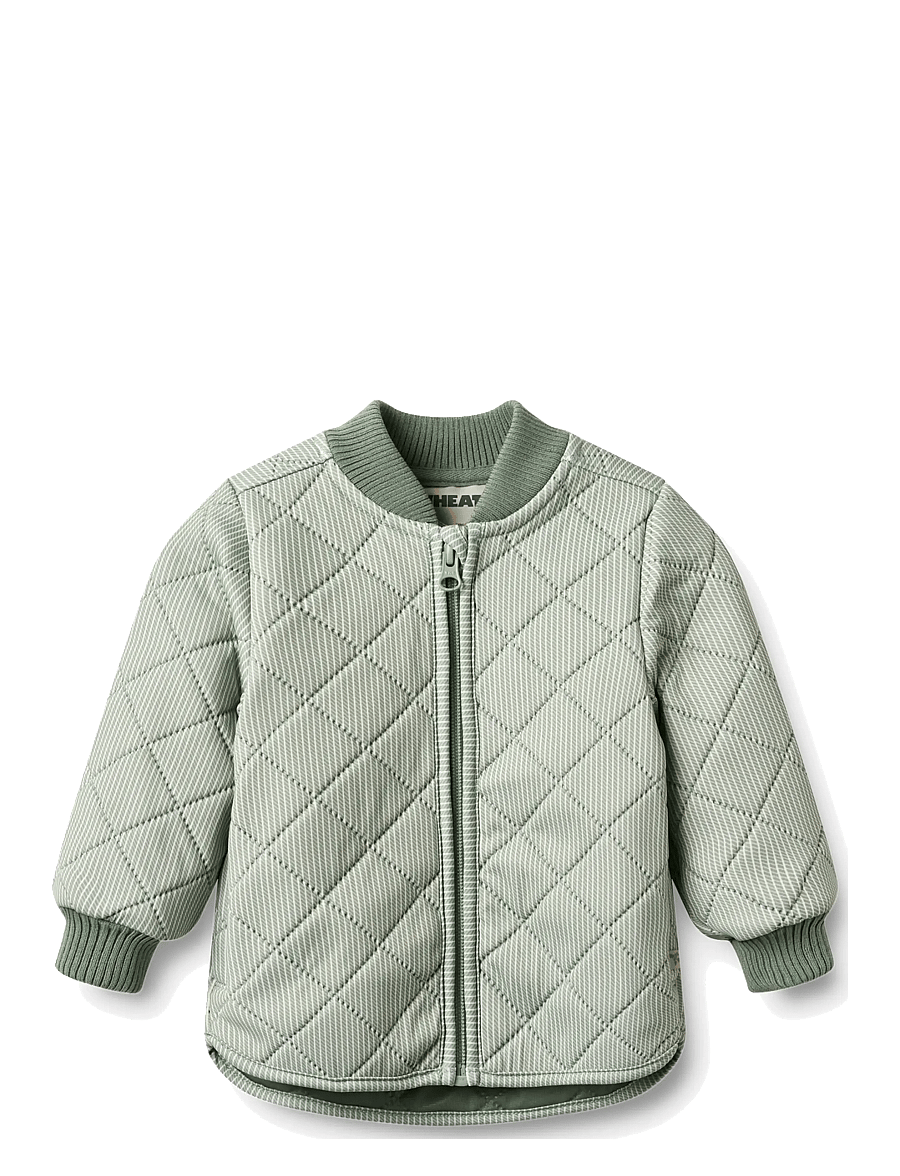 Wheat - Thermo Jacket Loui - thermo-jacken - green stripe - 1