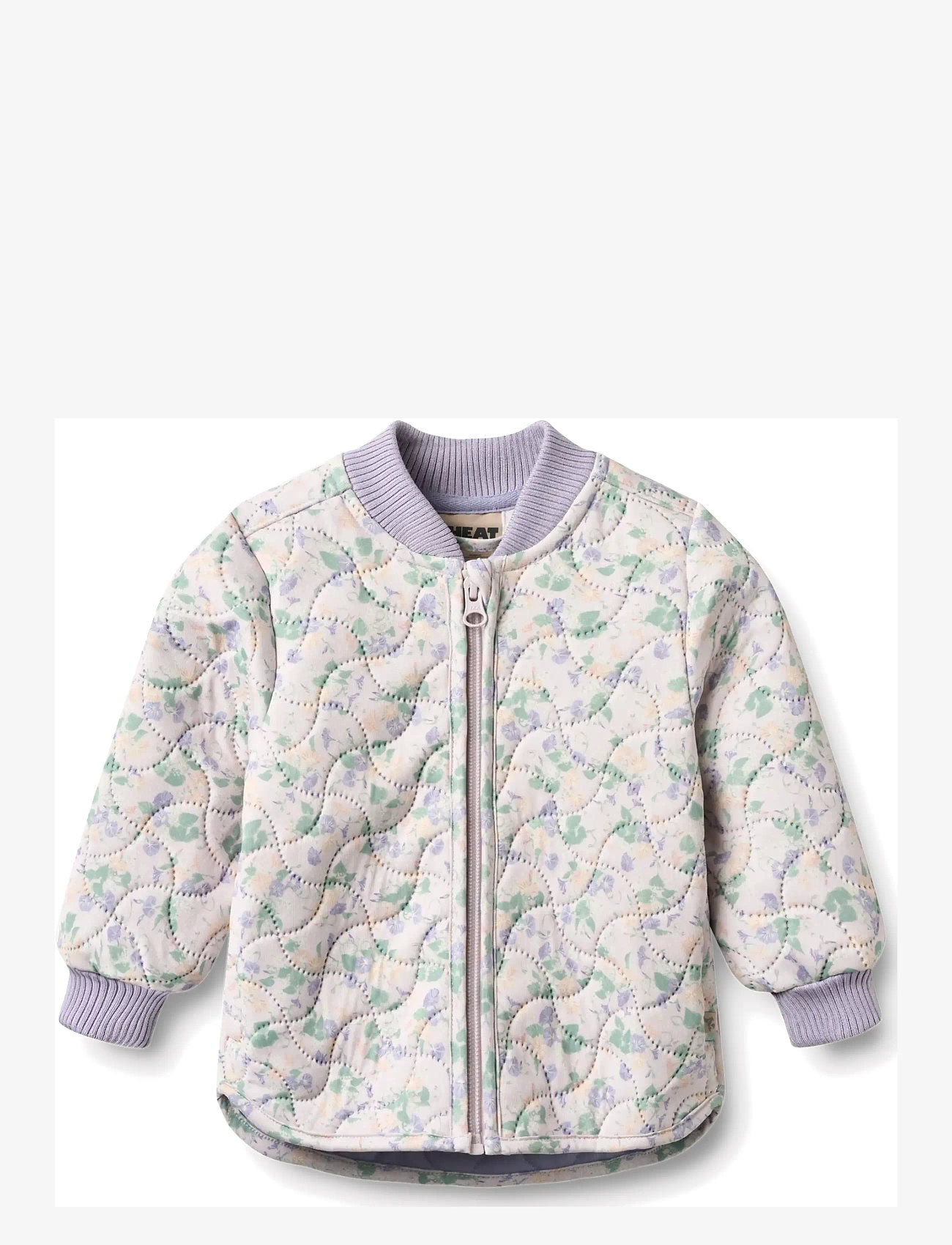 Wheat - Thermo Jacket Loui - quiltede jakker - purple light petunias - 0