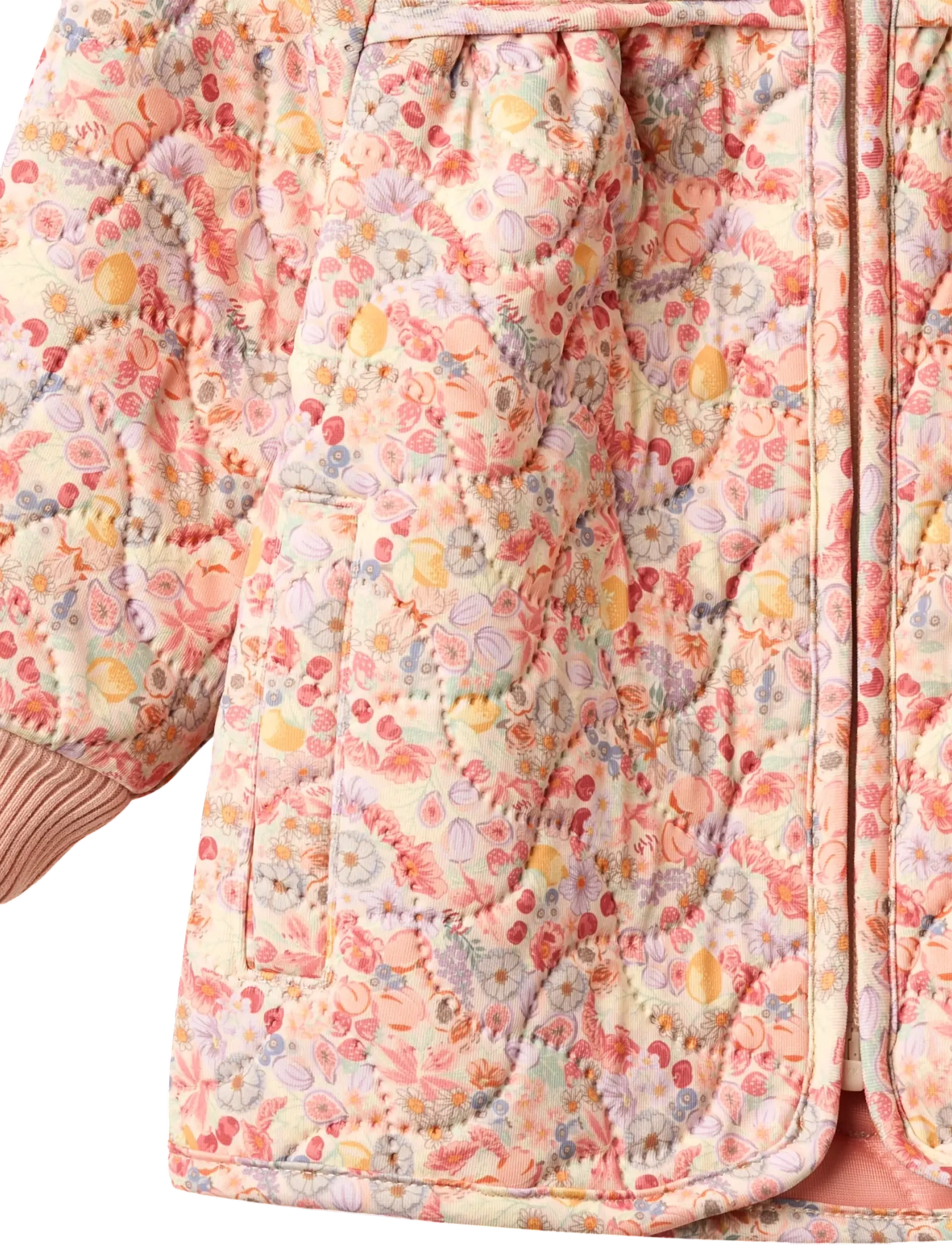 Wheat - Thermo Jacket Thilde - dygsniuotosios striukės - fruits and flowers - 2