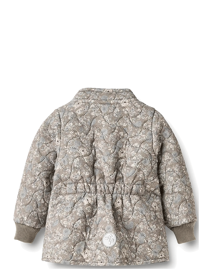 Wheat - Thermo Jacket Thilde - tepitud joped - grey stone flowers - 1