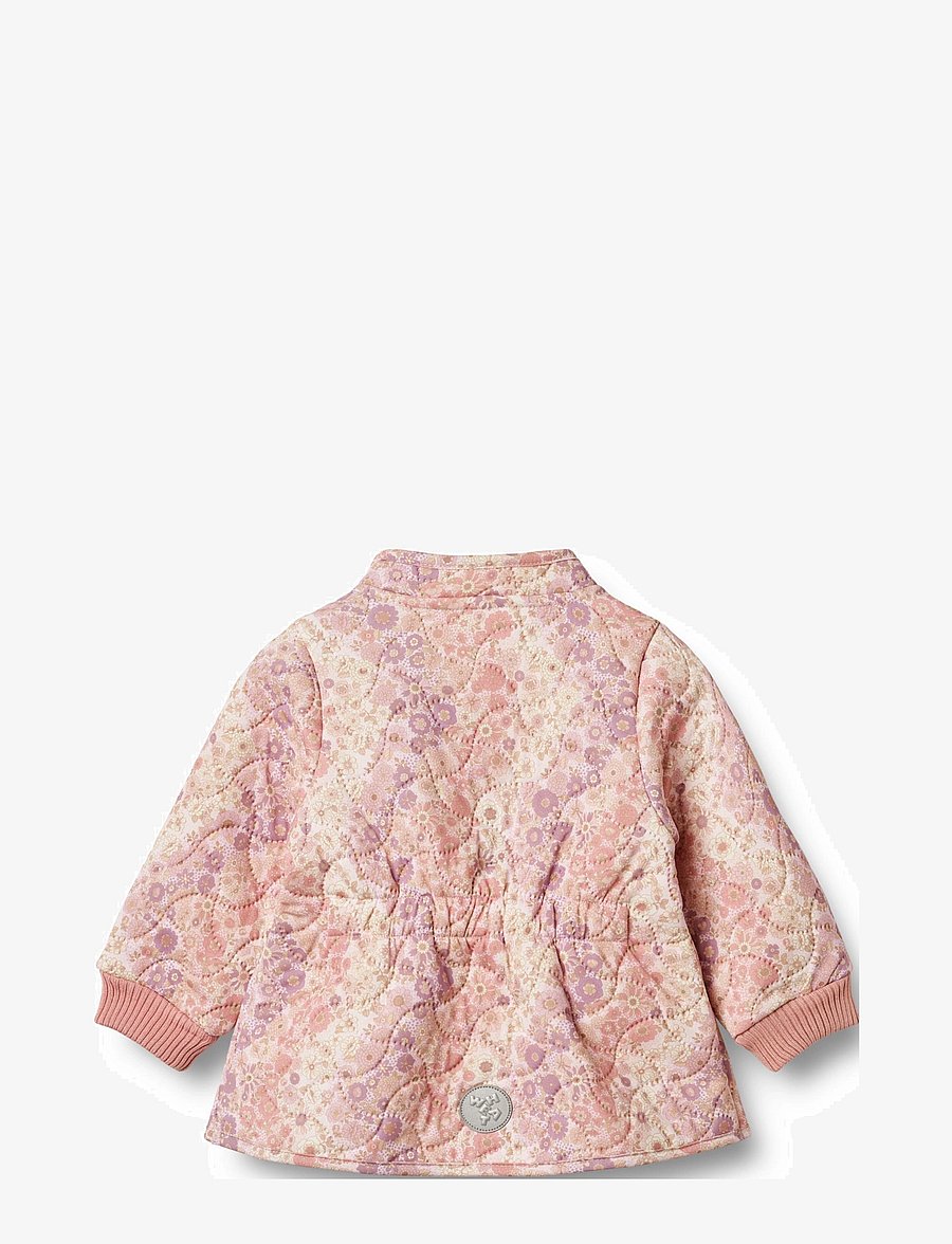 Wheat - Thermo Jacket Thilde - quiltede jakker - lilac flower rainbow - 1