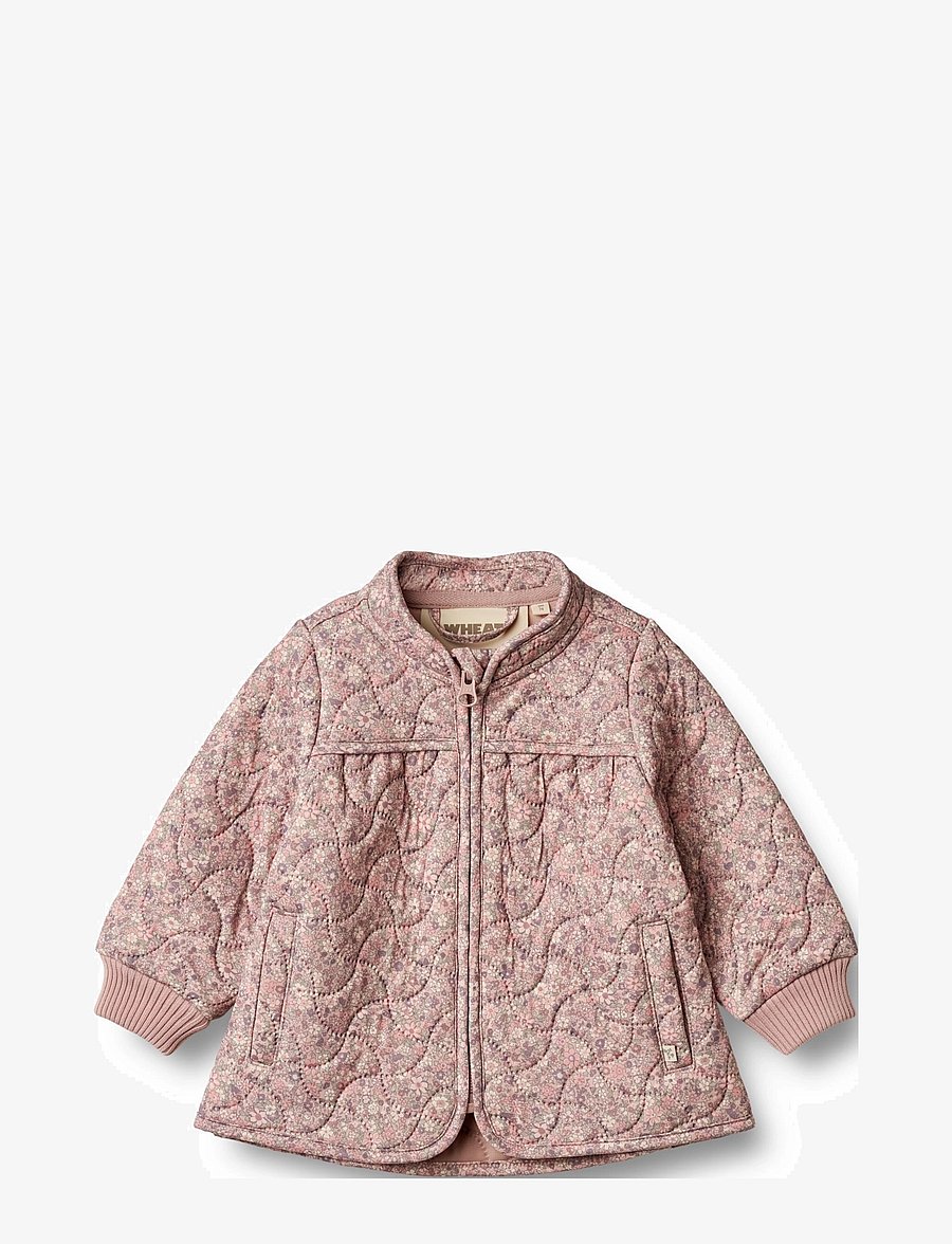Wheat - Thermo Jacket Thilde - quiltede jakker - powder flower meadow - 0