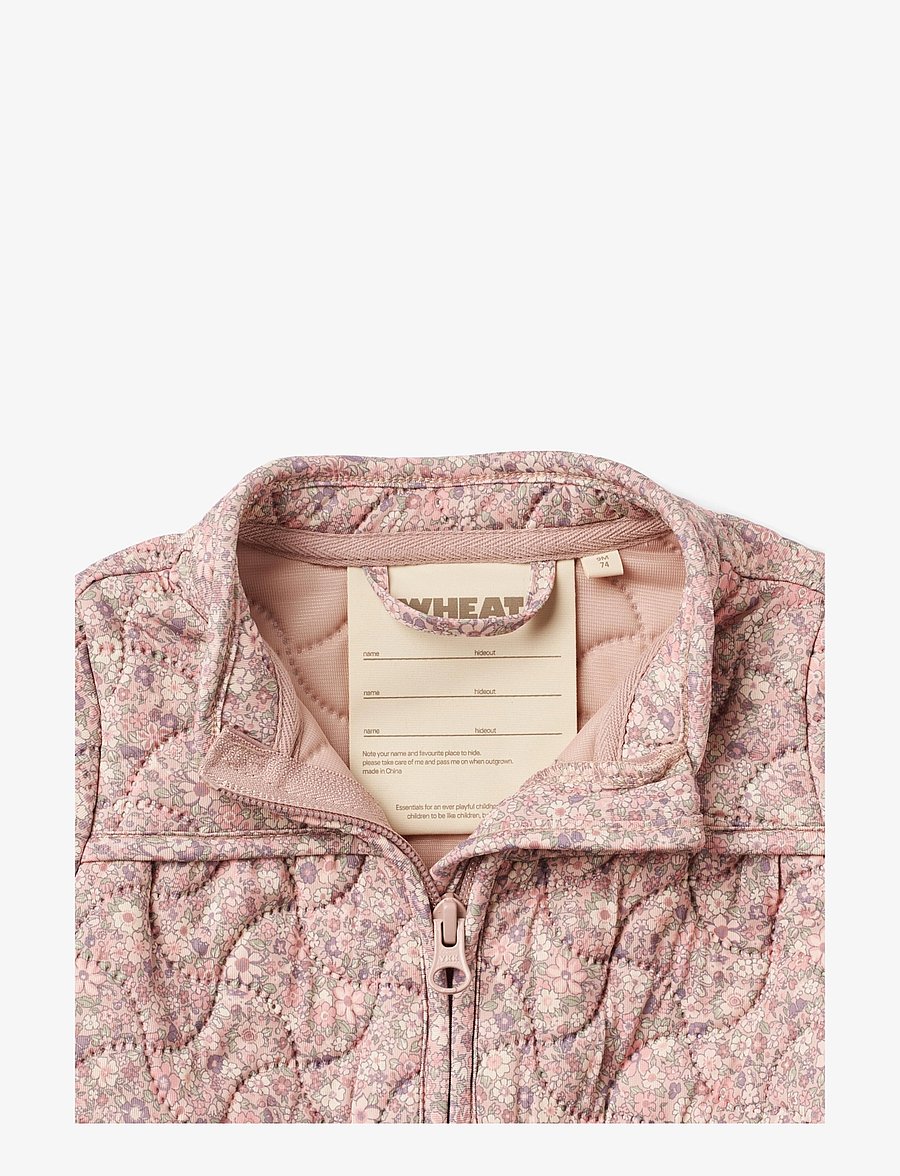 Wheat - Thermo Jacket Thilde - quiltede jakker - powder flower meadow - 2