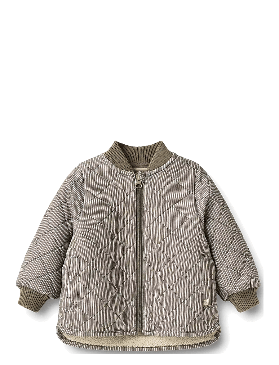 Wheat - Thermo Jacket Benni - termojakker - brown stripe - 0