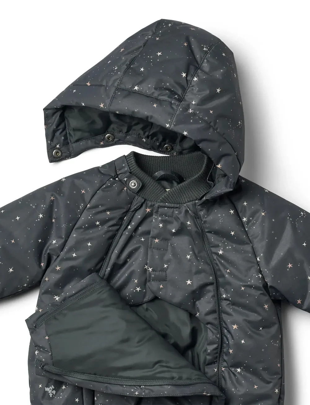 Wheat - Puffer Jacket Morgen - vinterjackor - black sea stars - 3