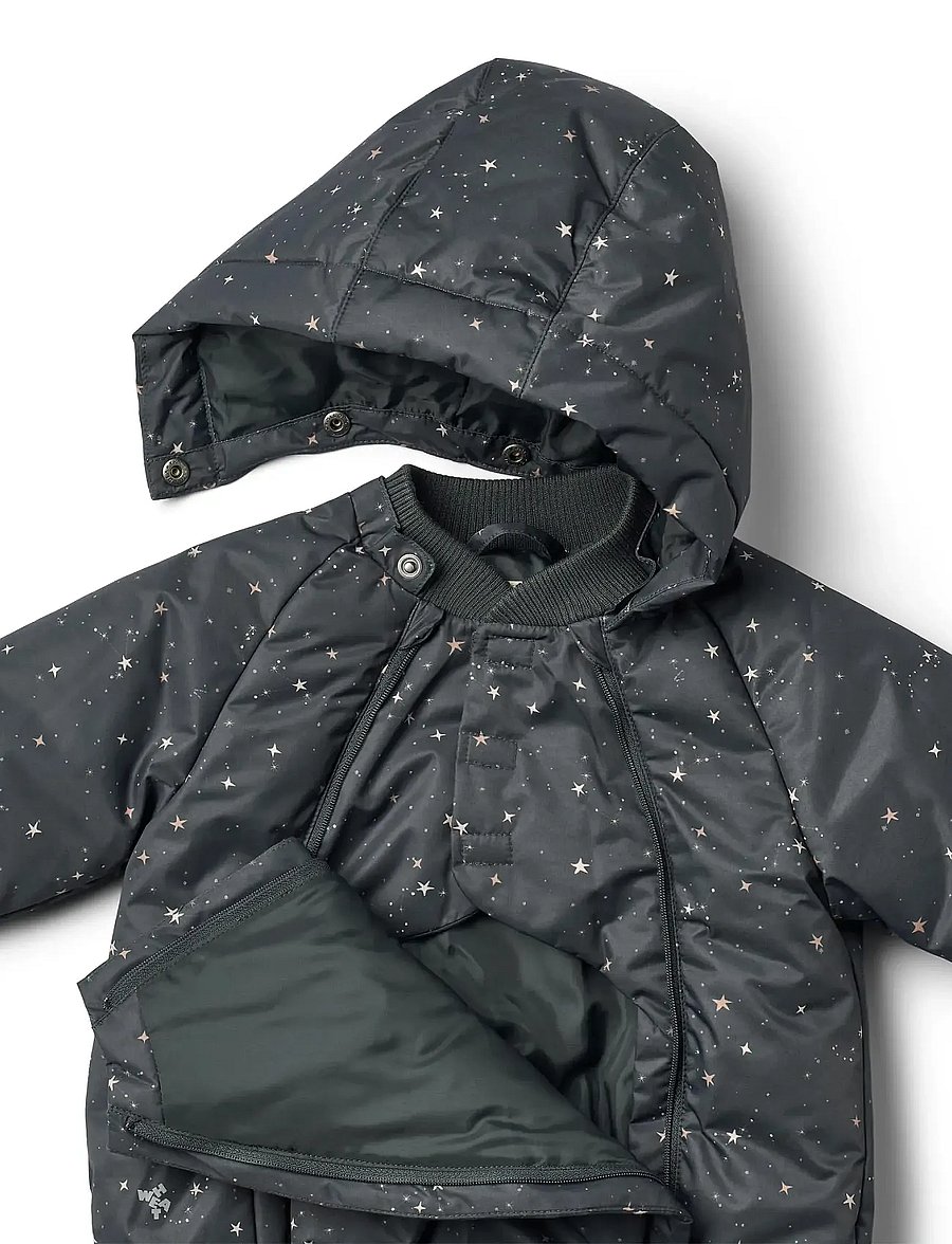 Wheat - Puffer Jacket Morgen - vinterjakker - black sea stars - 3
