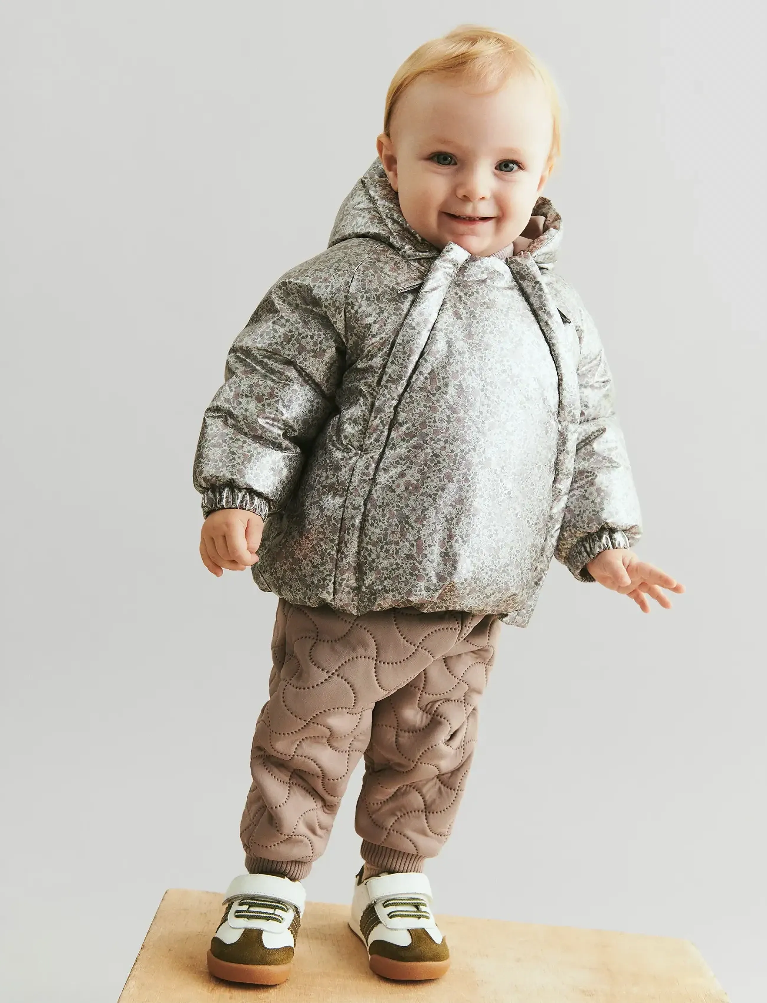 Wheat Puffer Jacket Morgen, 92, Jackets & Coats, Silber - Padded, Kinder