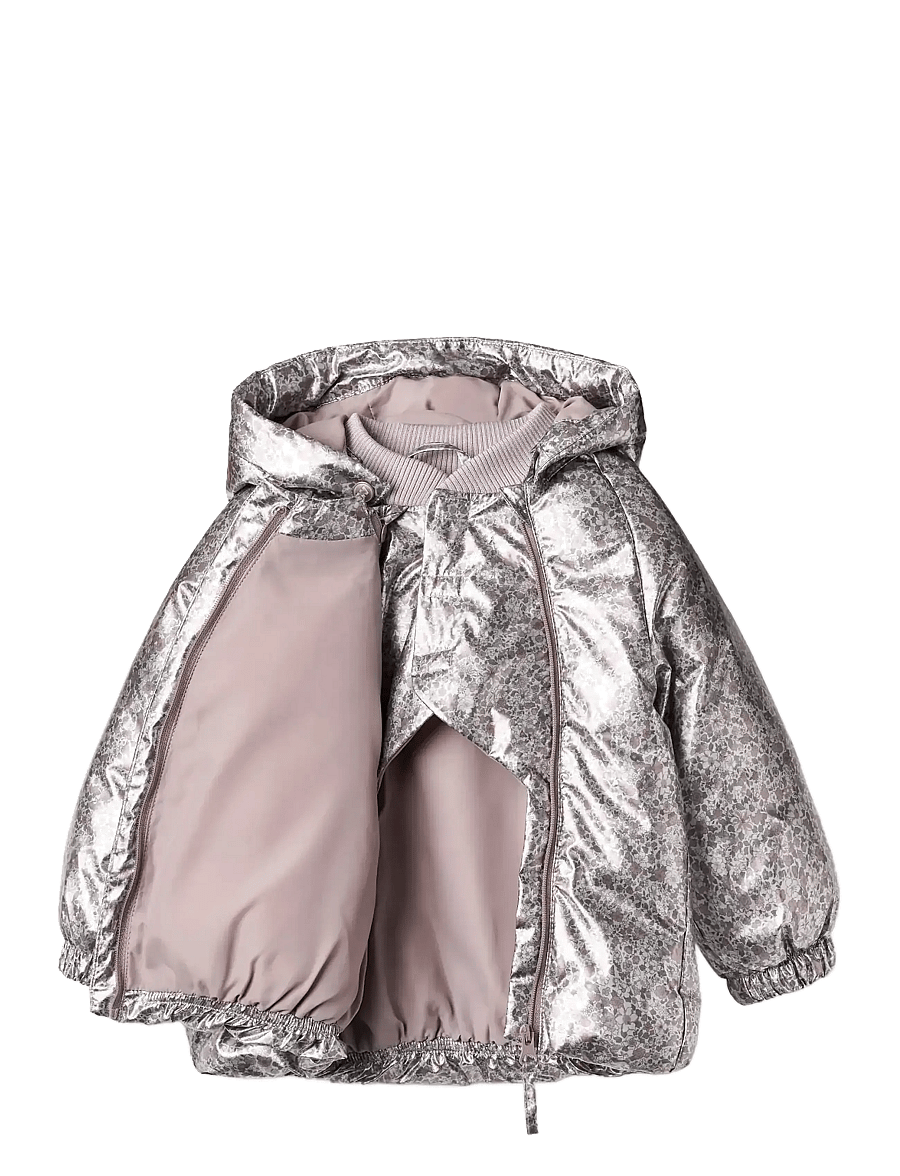 Wheat - Puffer jacket Morgen - vinterjackor - silver flower meadow - 3
