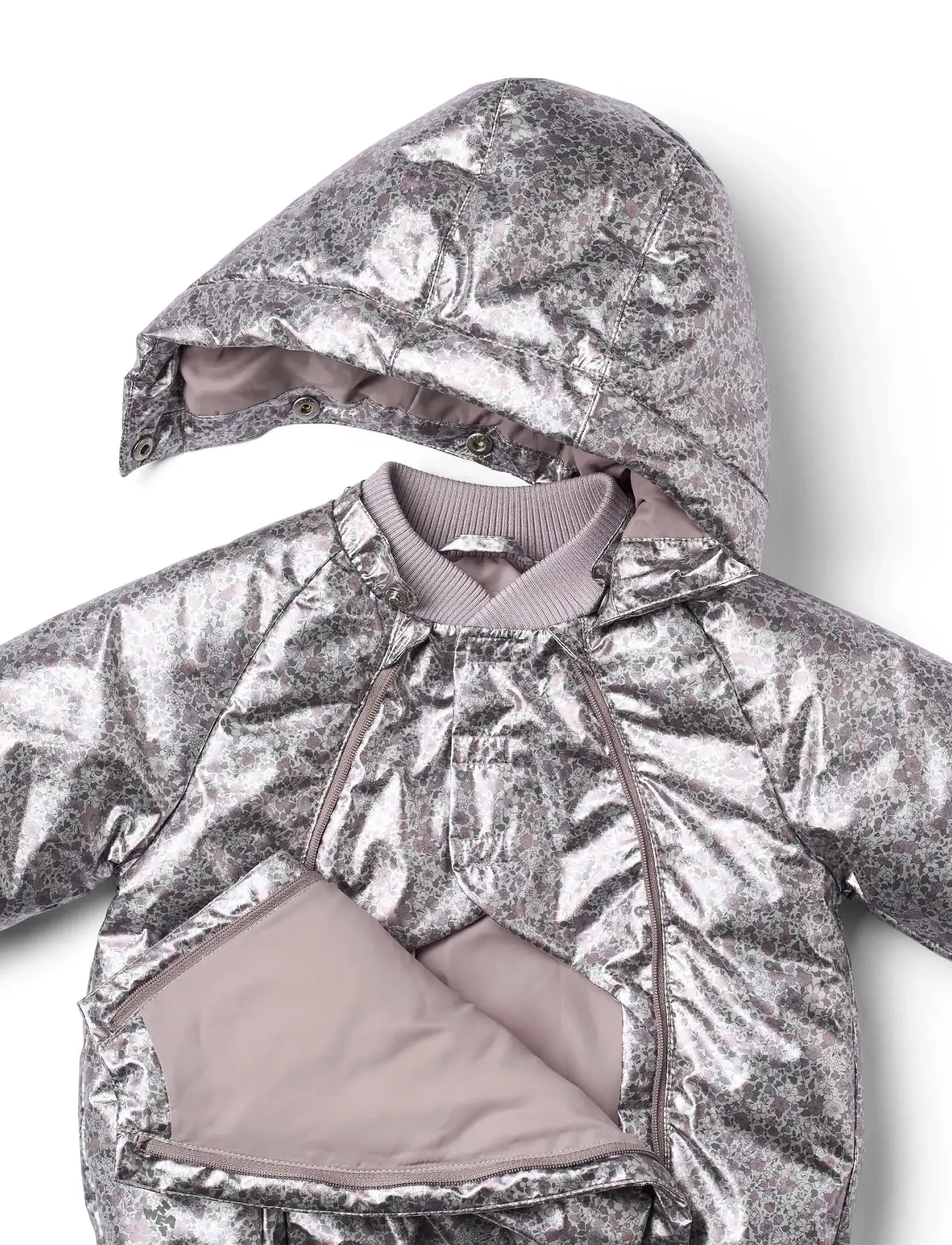 Wheat - Puffer Jacket Morgen - daunen- und steppjacken - silver flower meadow - 4