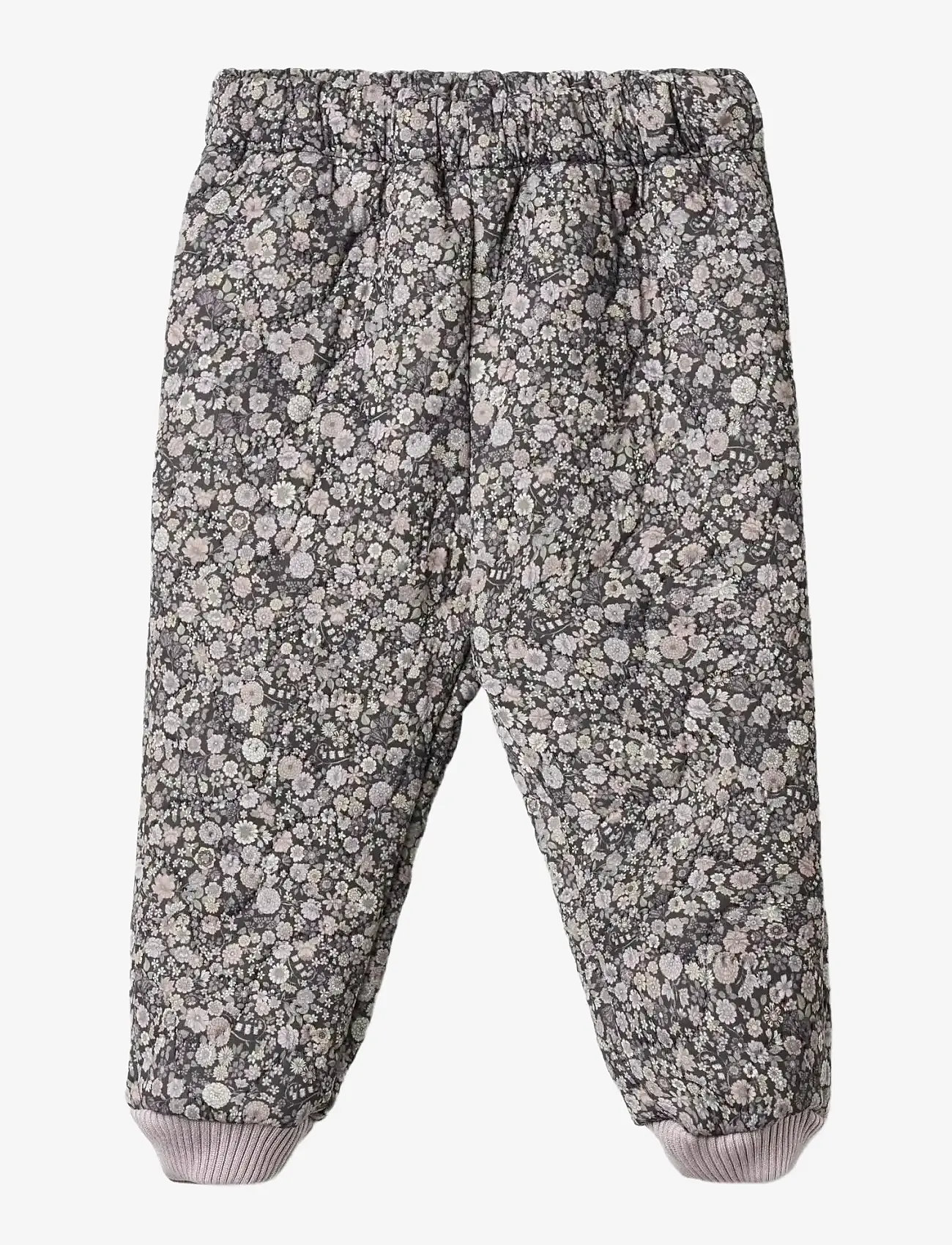 Wheat - Thermo Pants Alex - overtræksbukser - black sea flowers - 0