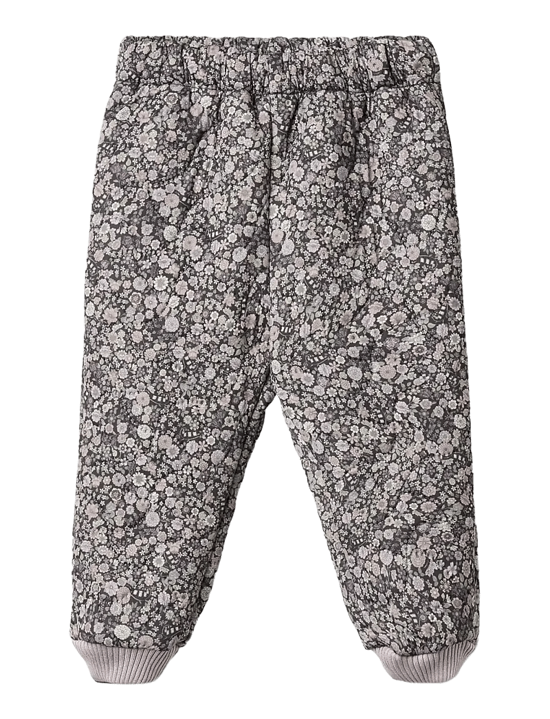 Wheat - Thermo Pants Alex - termobukser - black sea flowers - 0