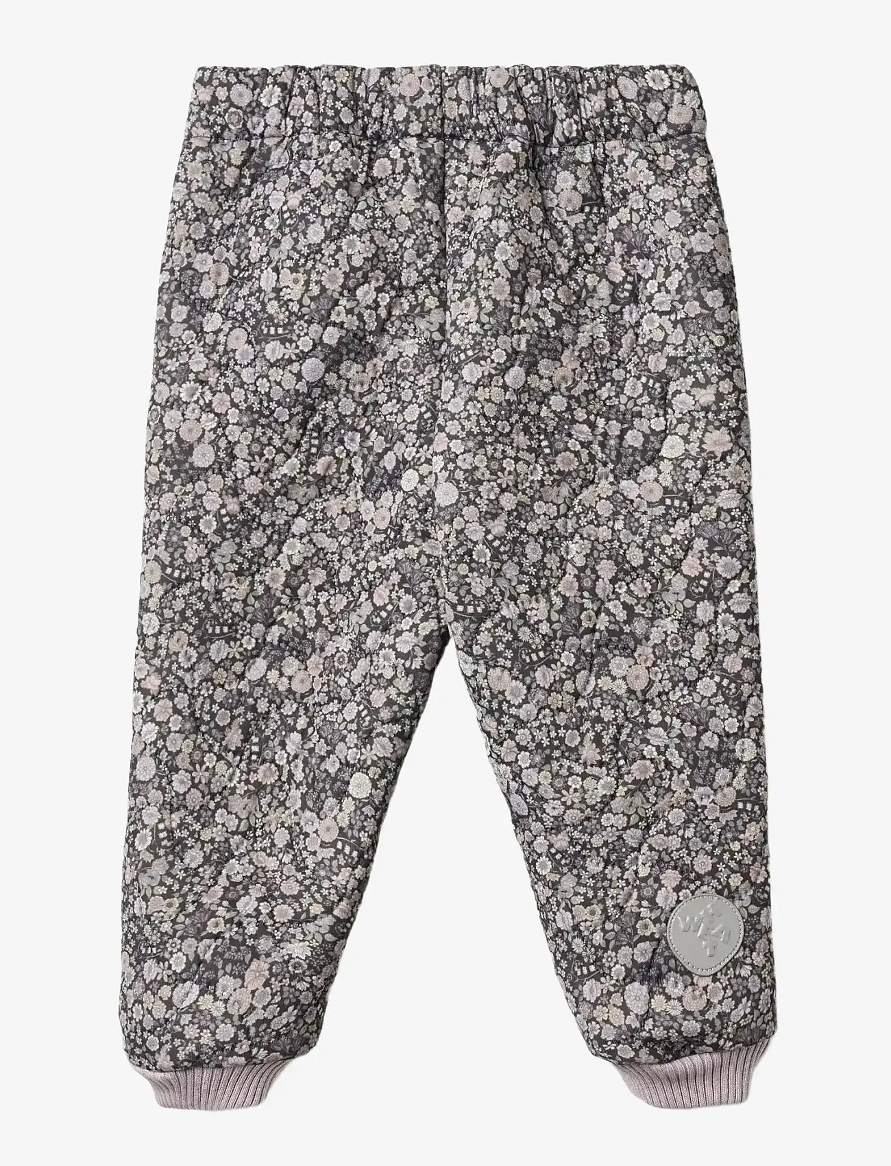 Wheat - Thermo Pants Alex - overtræksbukser - black sea flowers - 1