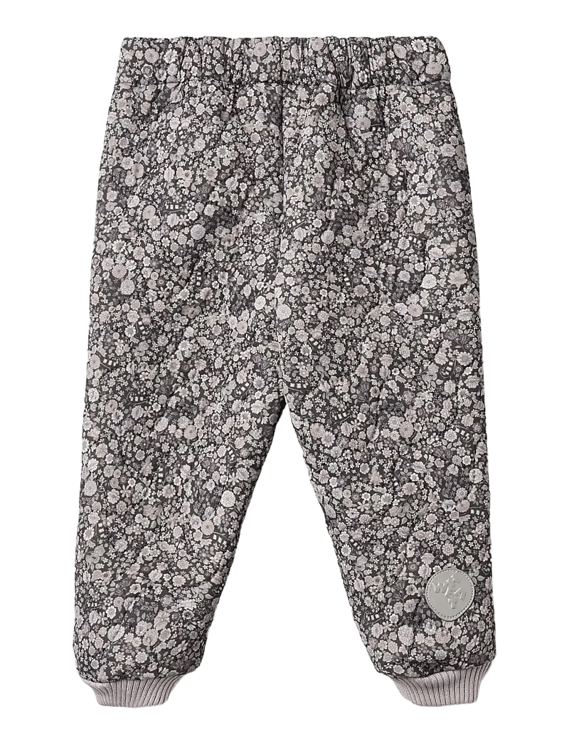 Wheat - Thermo Pants Alex - termobukser - black sea flowers - 1