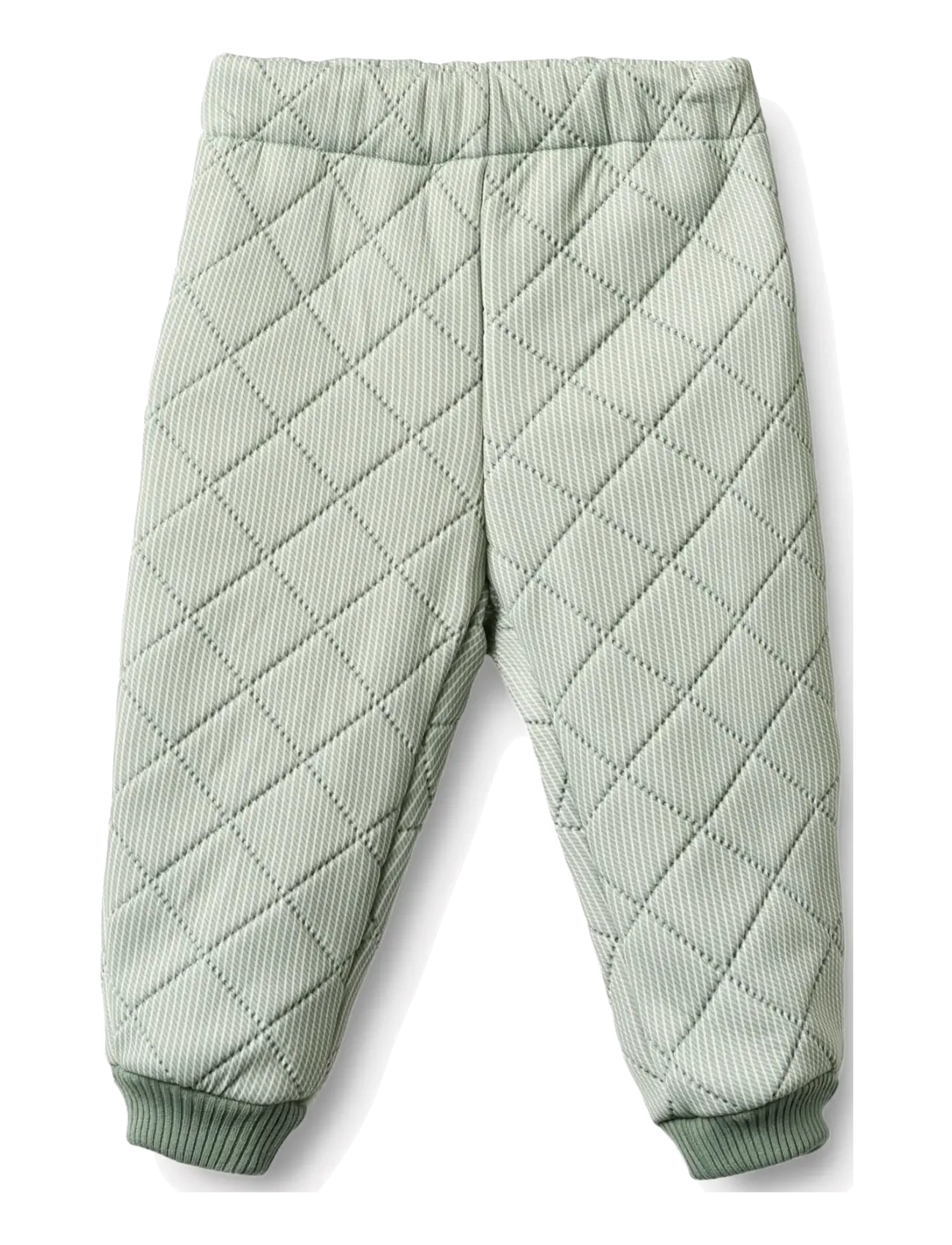 Wheat Thermo Pants Alex - Termokläder - GREEN STRIPE / green