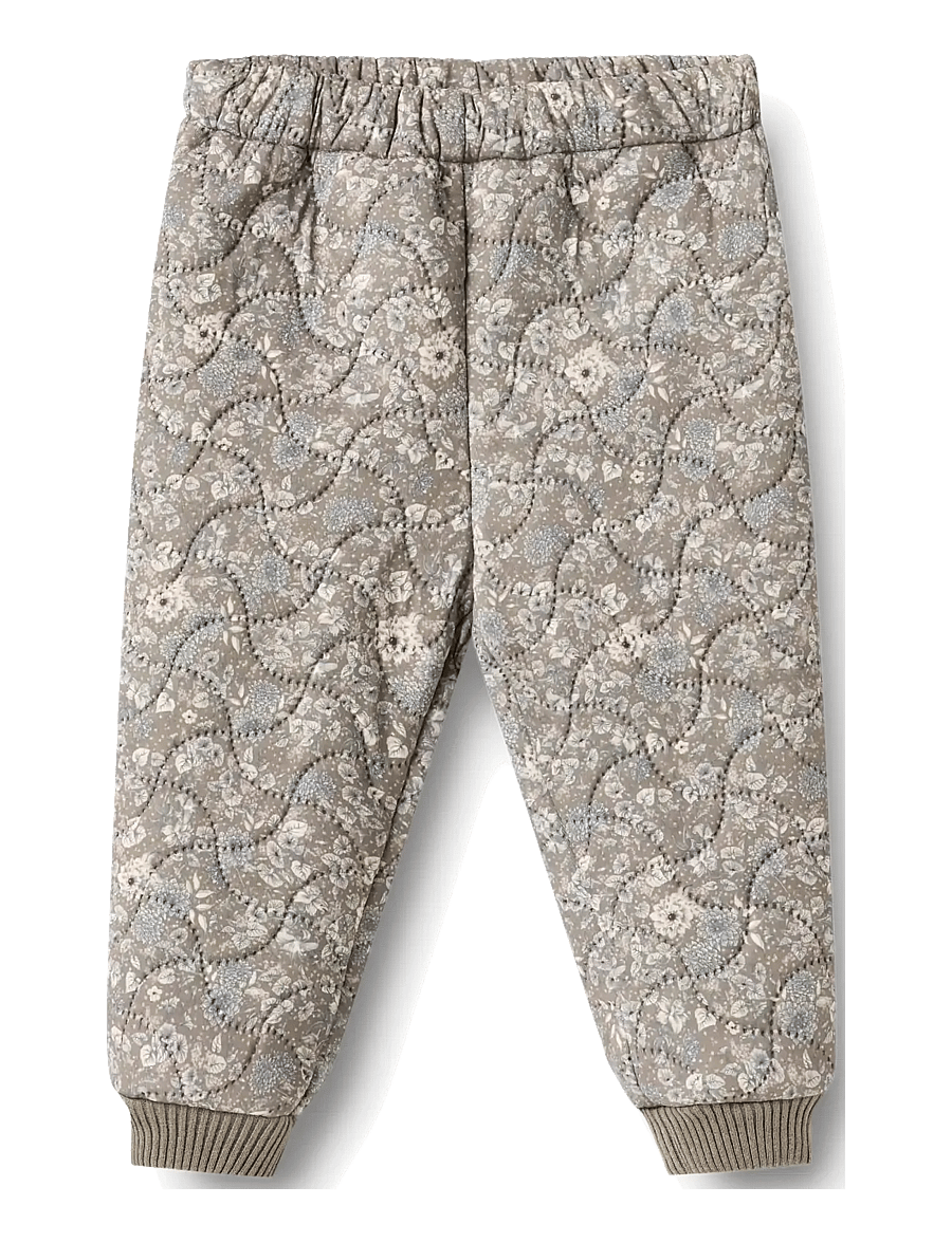 Wheat - Thermo Pants Alex - thermo-hose - grey stone flowers - 0