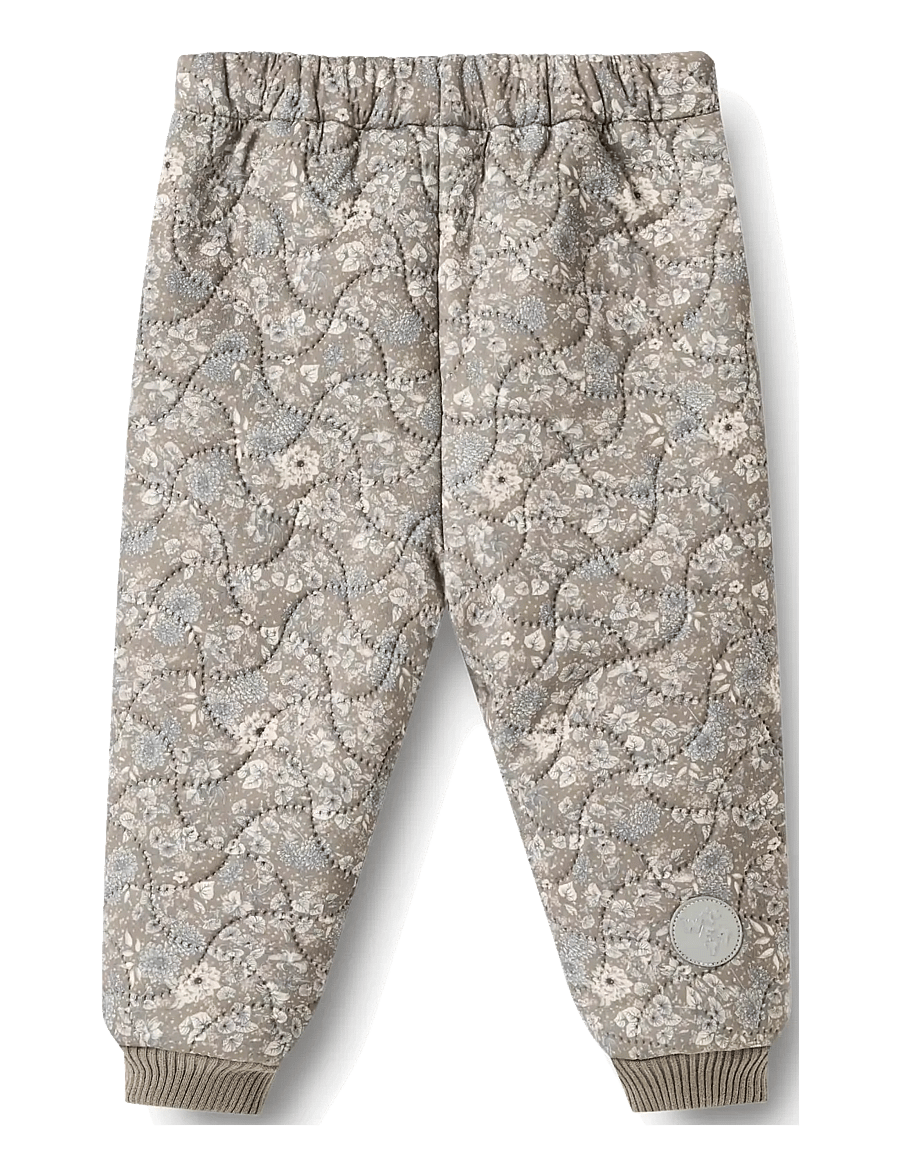 Wheat - Thermo Pants Alex - thermo-hose - grey stone flowers - 1