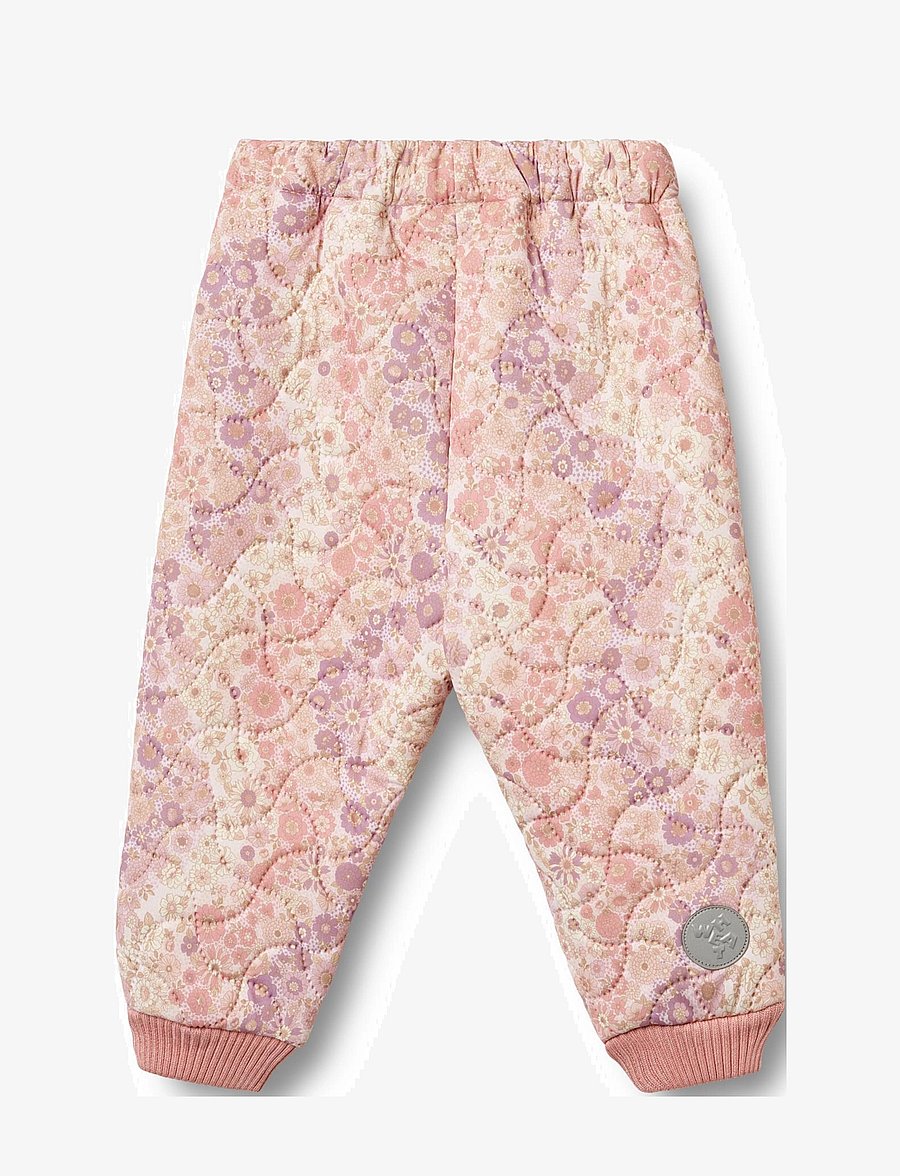 Wheat - Thermo Pants Alex - termobukser - lilac flower rainbow - 1