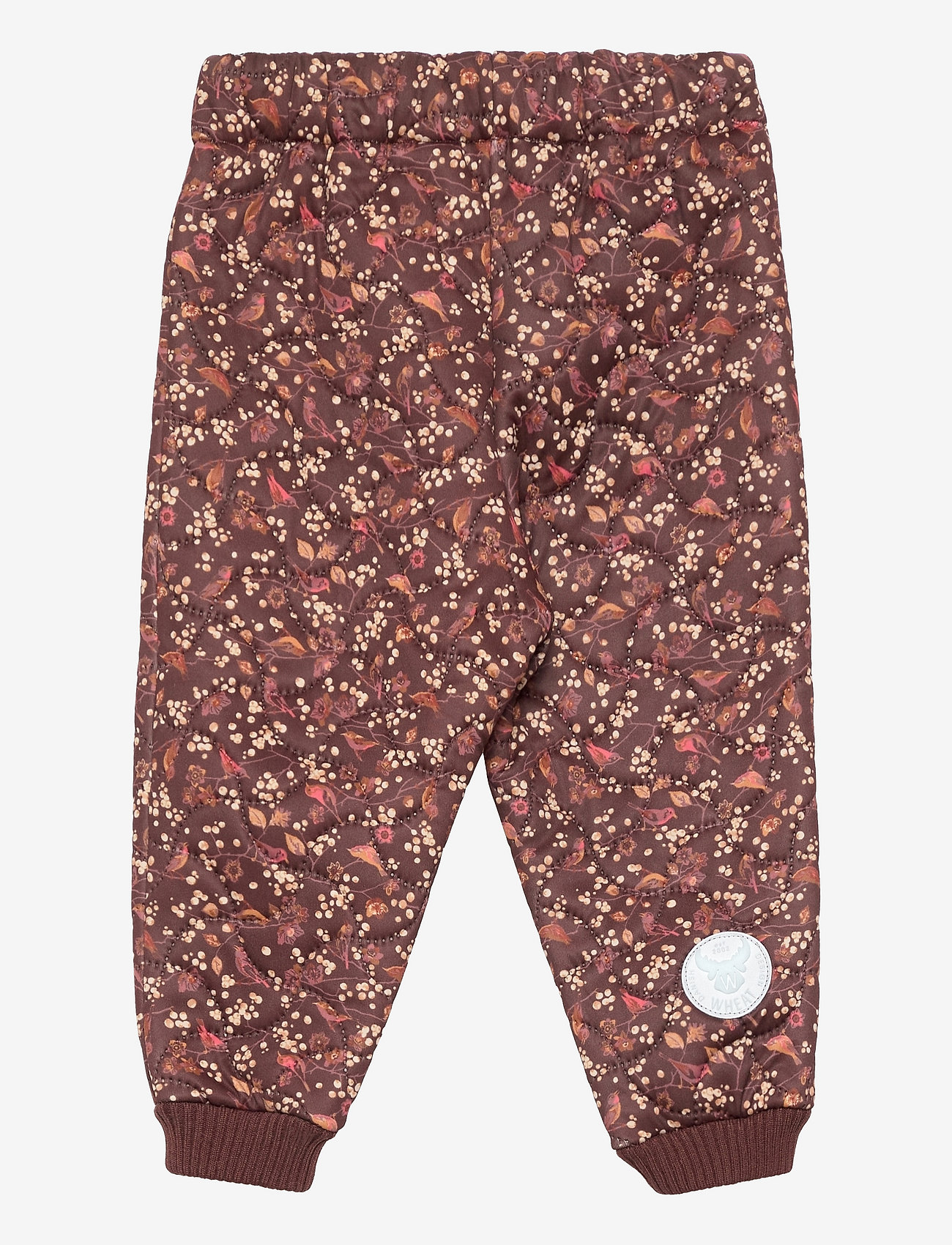 Wheat - Thermo Pants Alex - maroon birds - 1