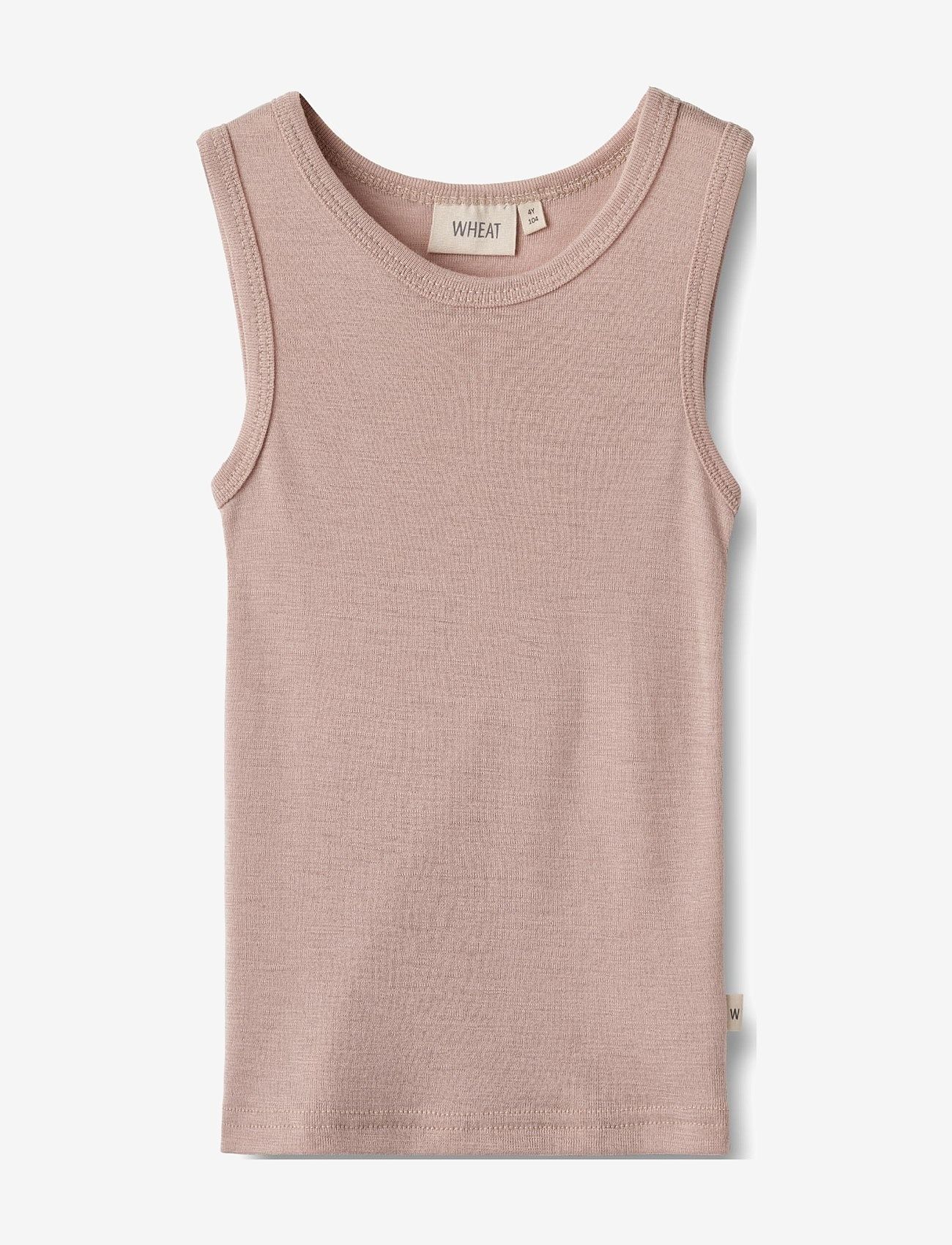Wheat - Wool Singlet Iggy - Ærmeløs undertrøje - dry rose - 0