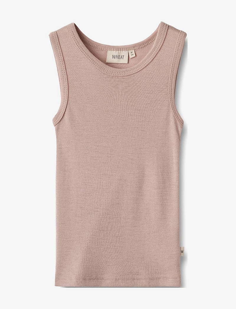 Wheat - Wool Singlet Iggy - Ærmeløs undertrøje - dry rose - 0