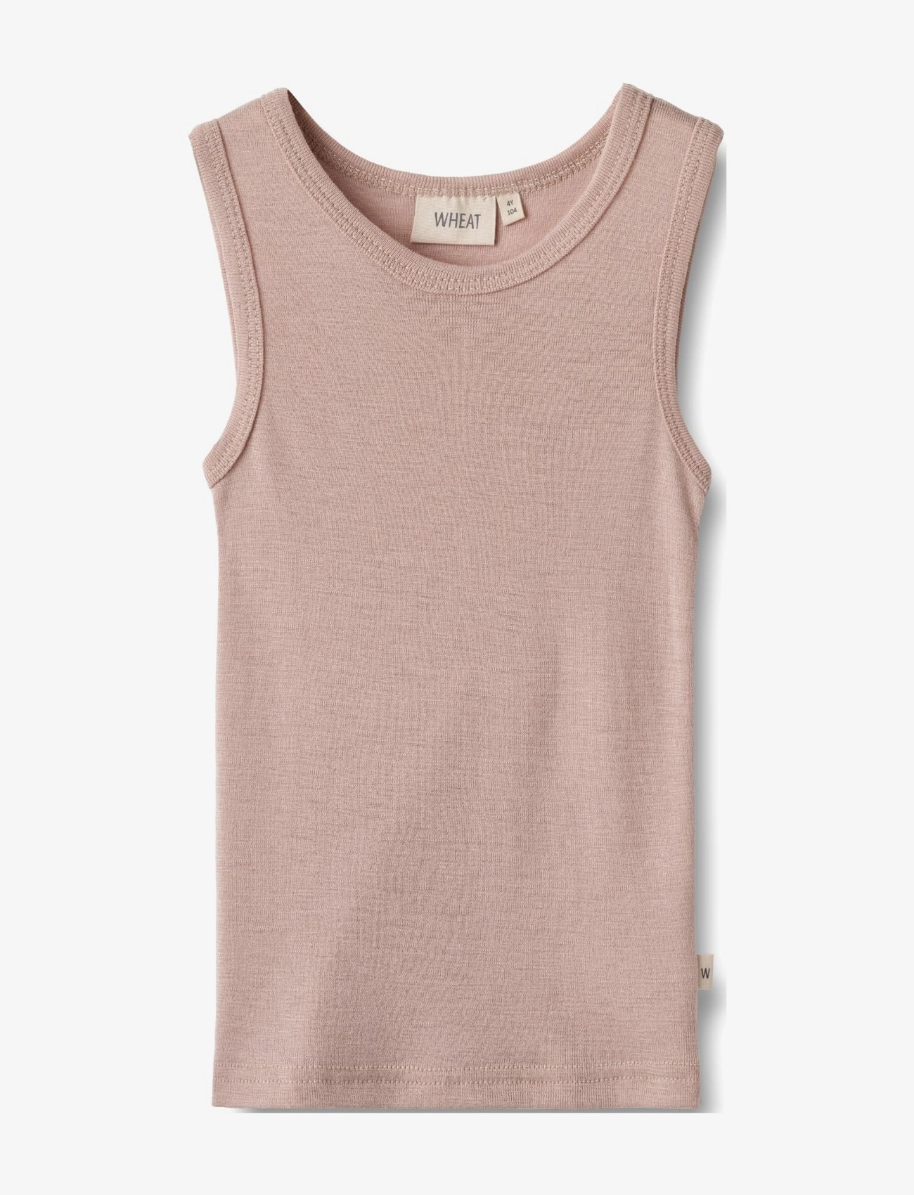 Wheat Wool Singlet Iggy - Linnen - DRY ROSE / pink/rose