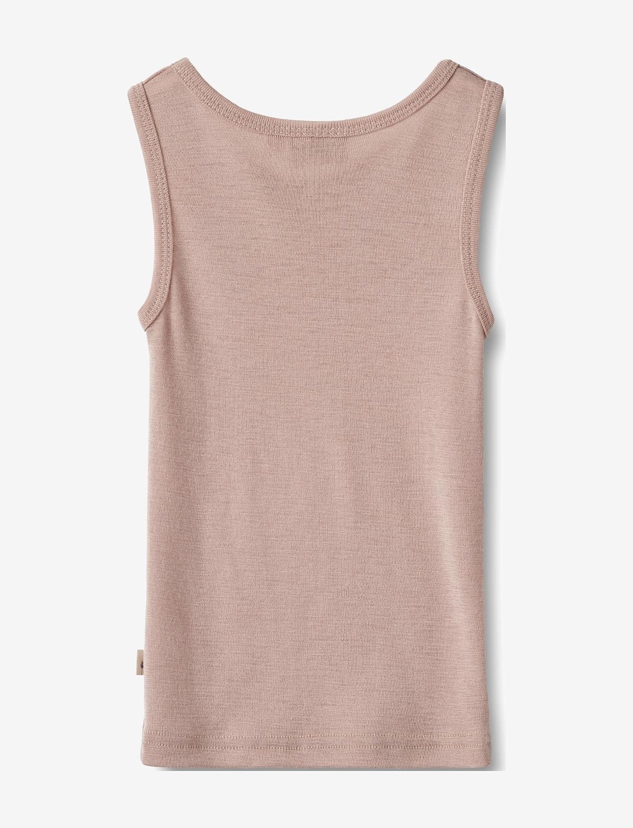 Wheat - Wool Singlet Iggy - Ærmeløs undertrøje - dry rose - 1