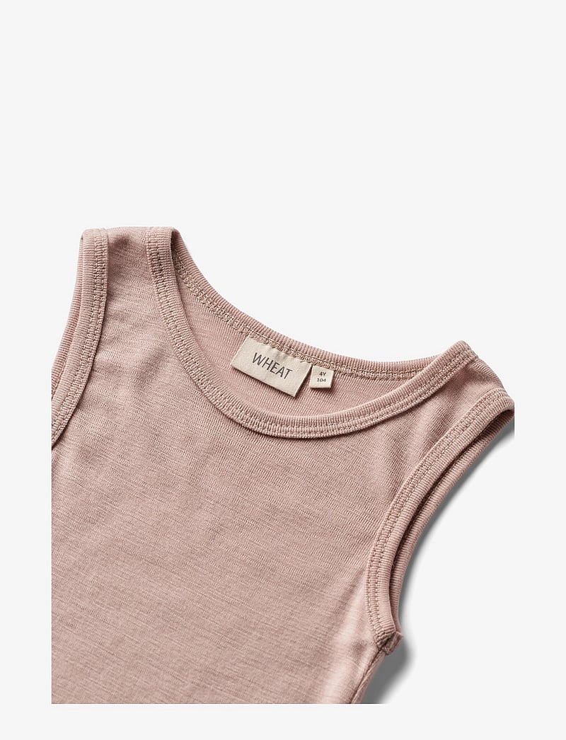 Wheat - Wool Singlet Iggy - Ærmeløs undertrøje - dry rose - 2