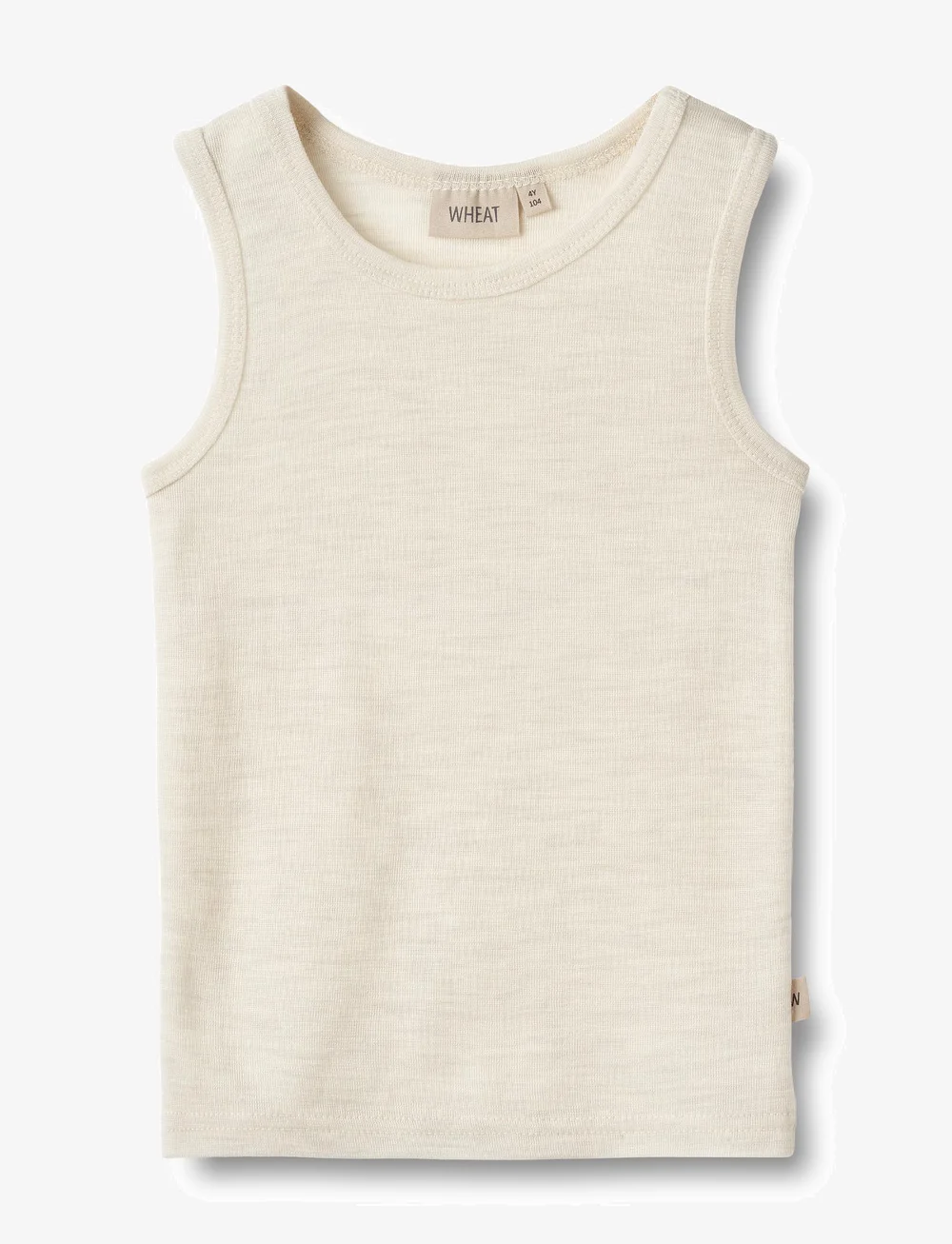 Wheat - Wool Singlet Iggy - Ærmeløs undertrøje - eggshell melange - 0