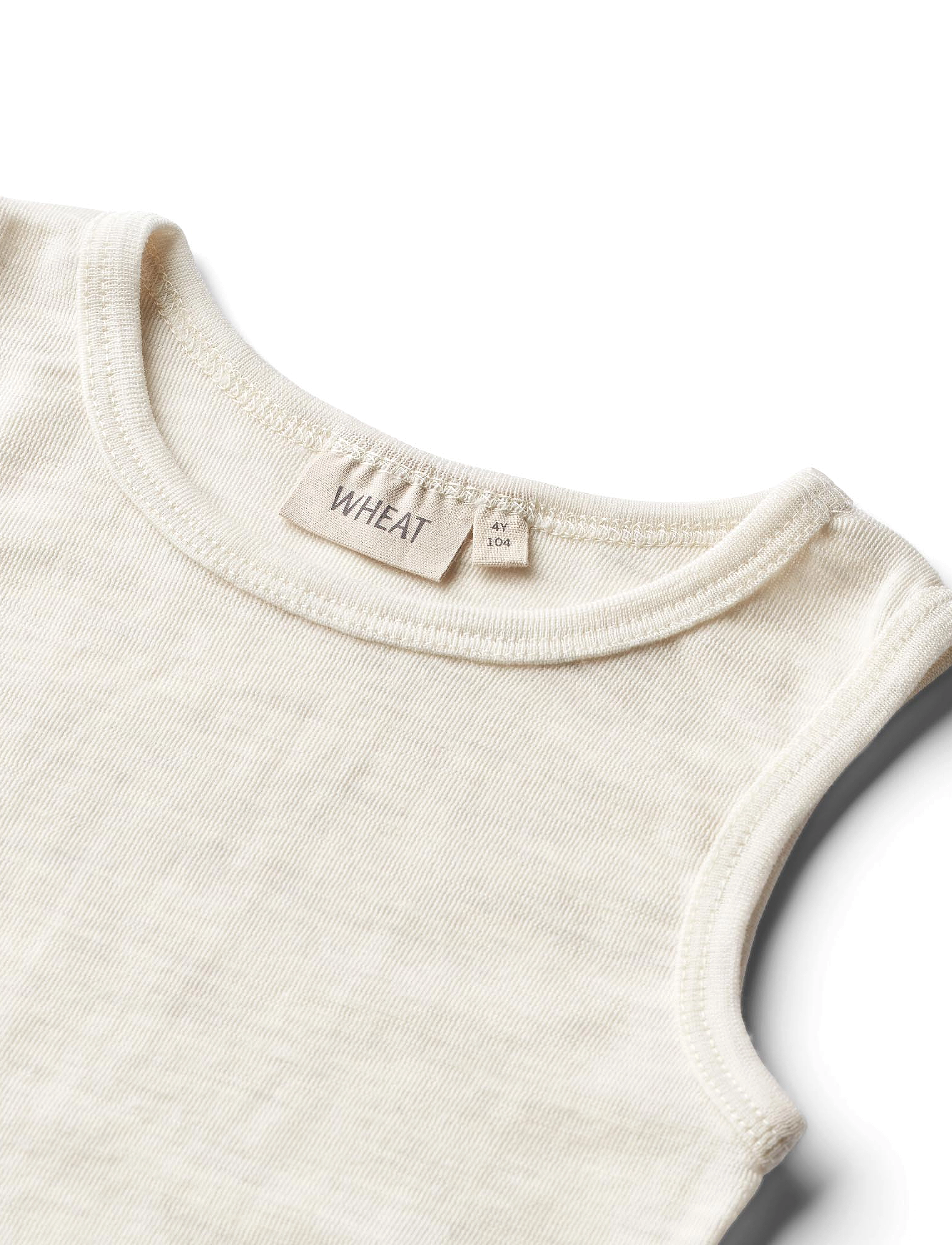 Wheat - Wool Singlet Iggy - tank top - eggshell melange - 2