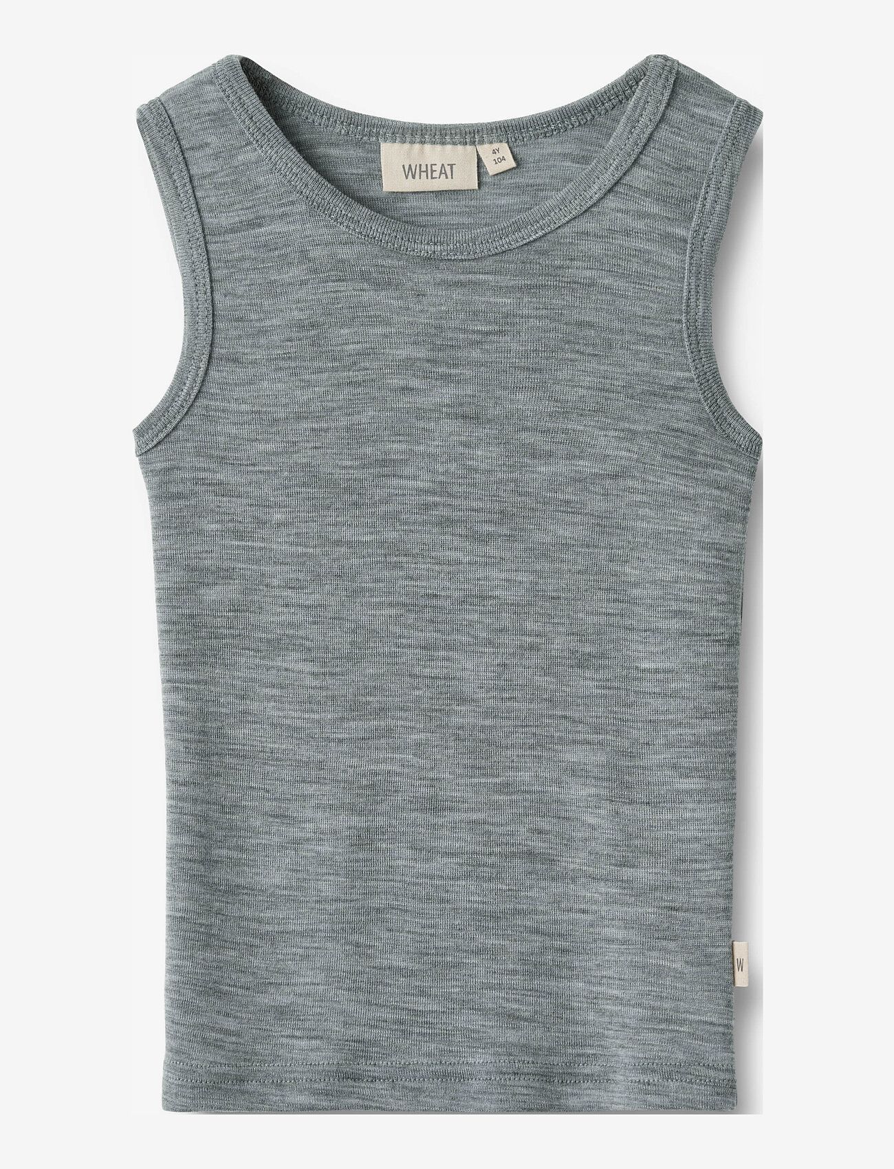 Wheat - Wool Singlet Iggy - Ærmeløs undertrøje - melange grey - 0