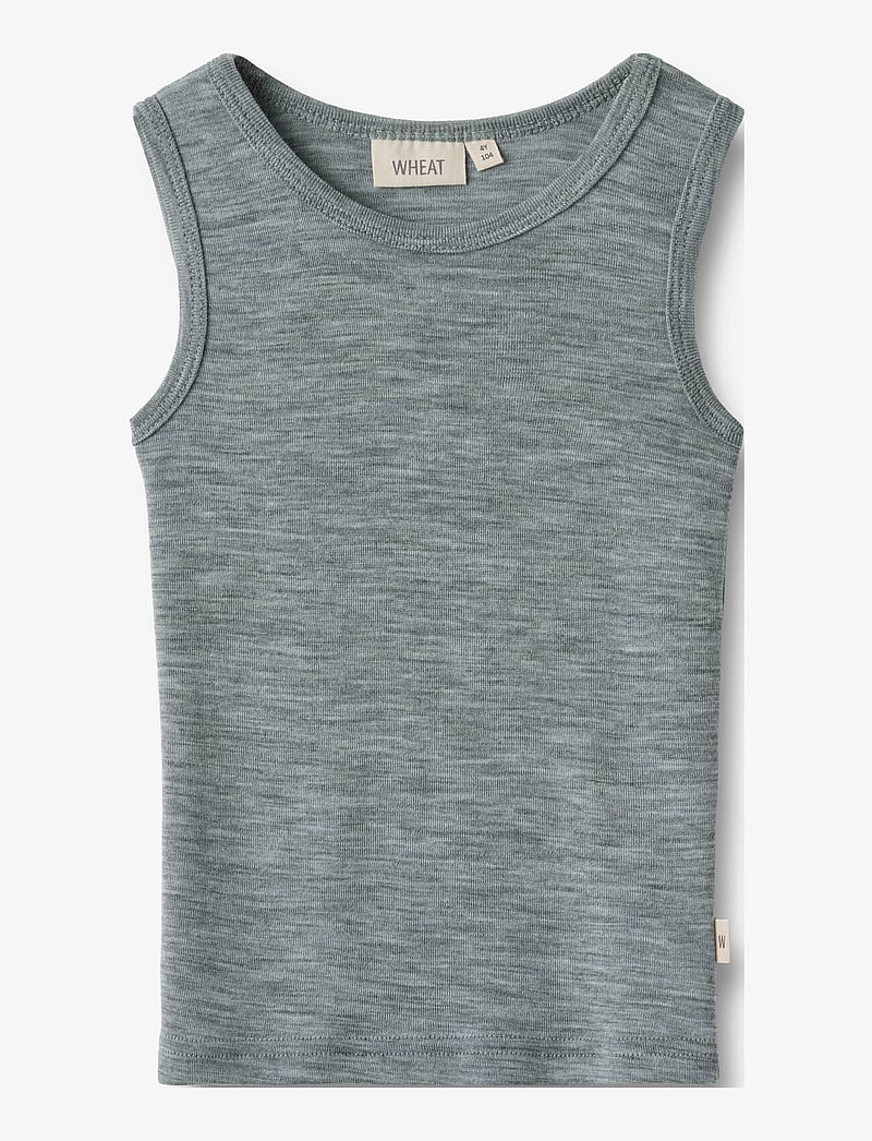 Wheat - Wool Singlet Iggy - Ærmeløs undertrøje - melange grey - 0