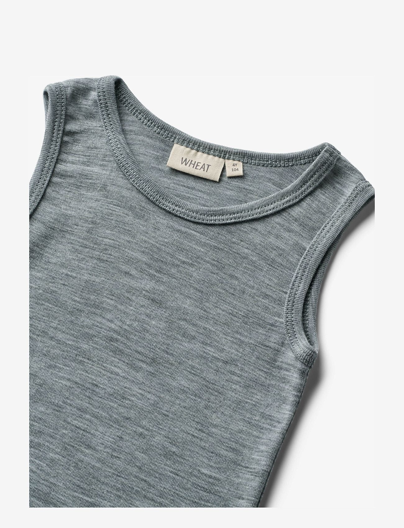Wheat - Wool Singlet Iggy - Ærmeløs undertrøje - melange grey - 2