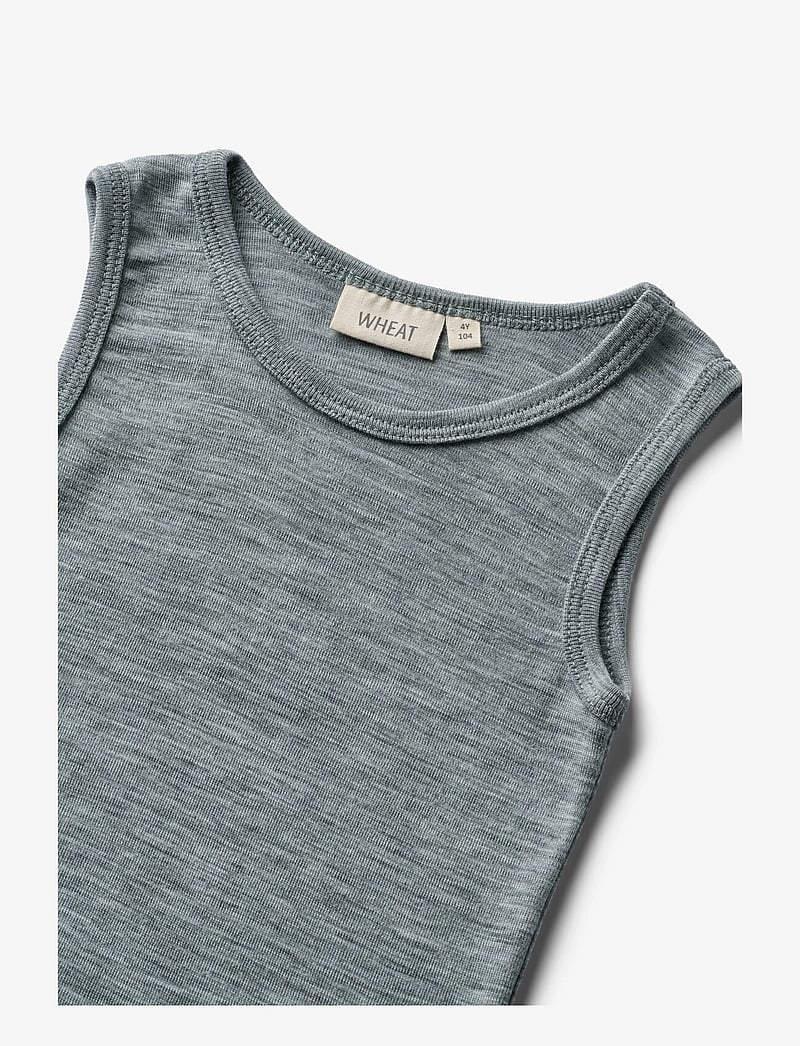 Wheat - Wool Singlet Iggy - Ærmeløs undertrøje - melange grey - 2